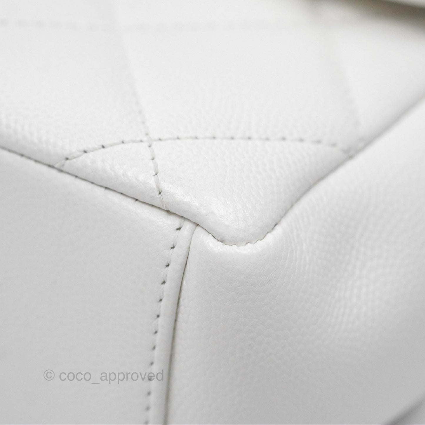 Chanel Quilted My Everything Medium Flap Bag White Caviar Incognito Hardware
