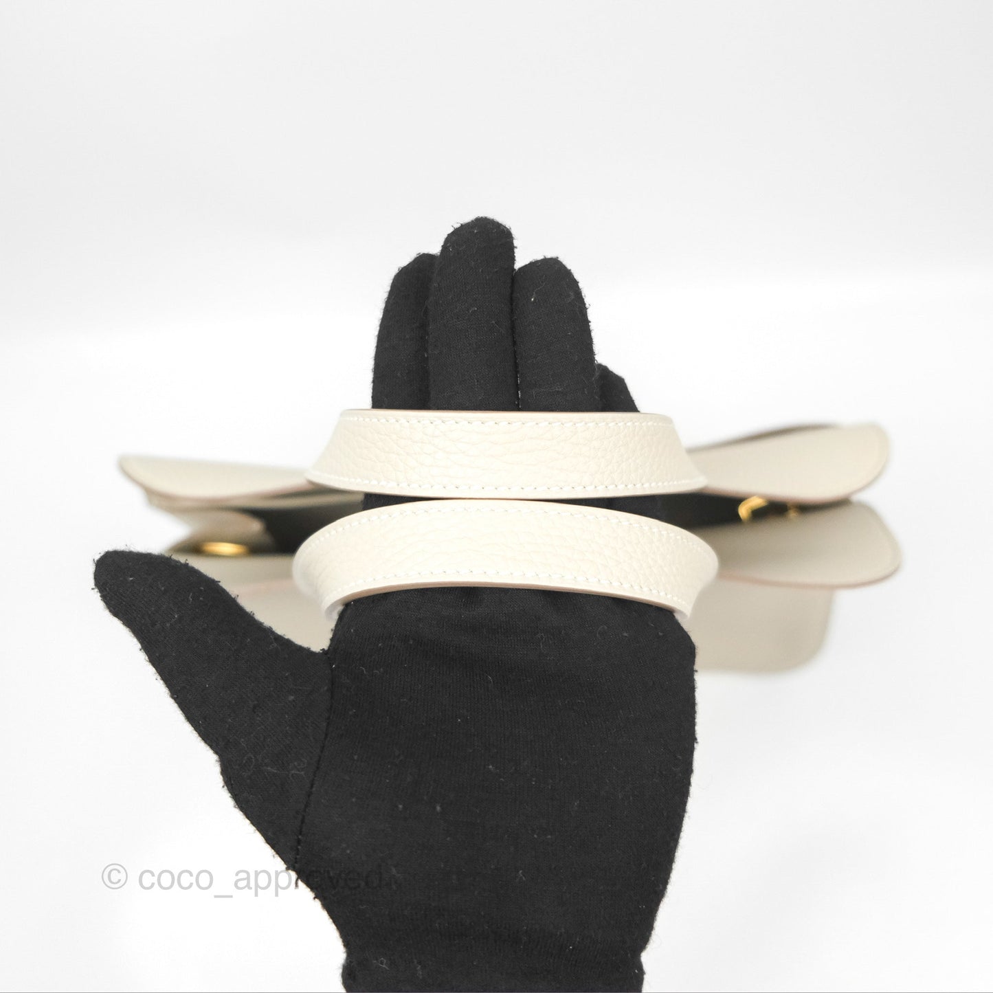 Hermès Halzan 31 Beton Clemence Gold Hardware