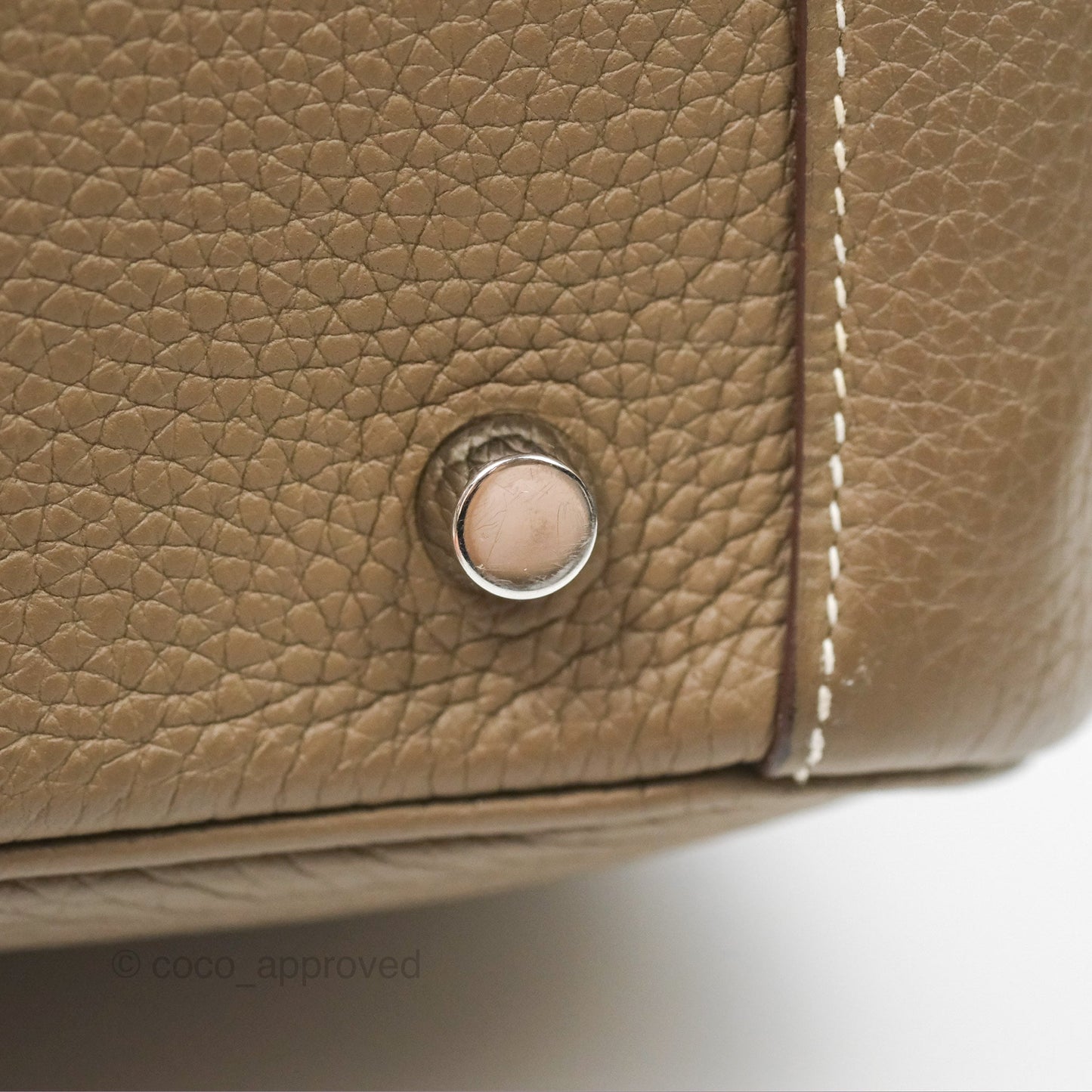 Hermès Lindy 26 Etoupe Clemence Palladium Hardware