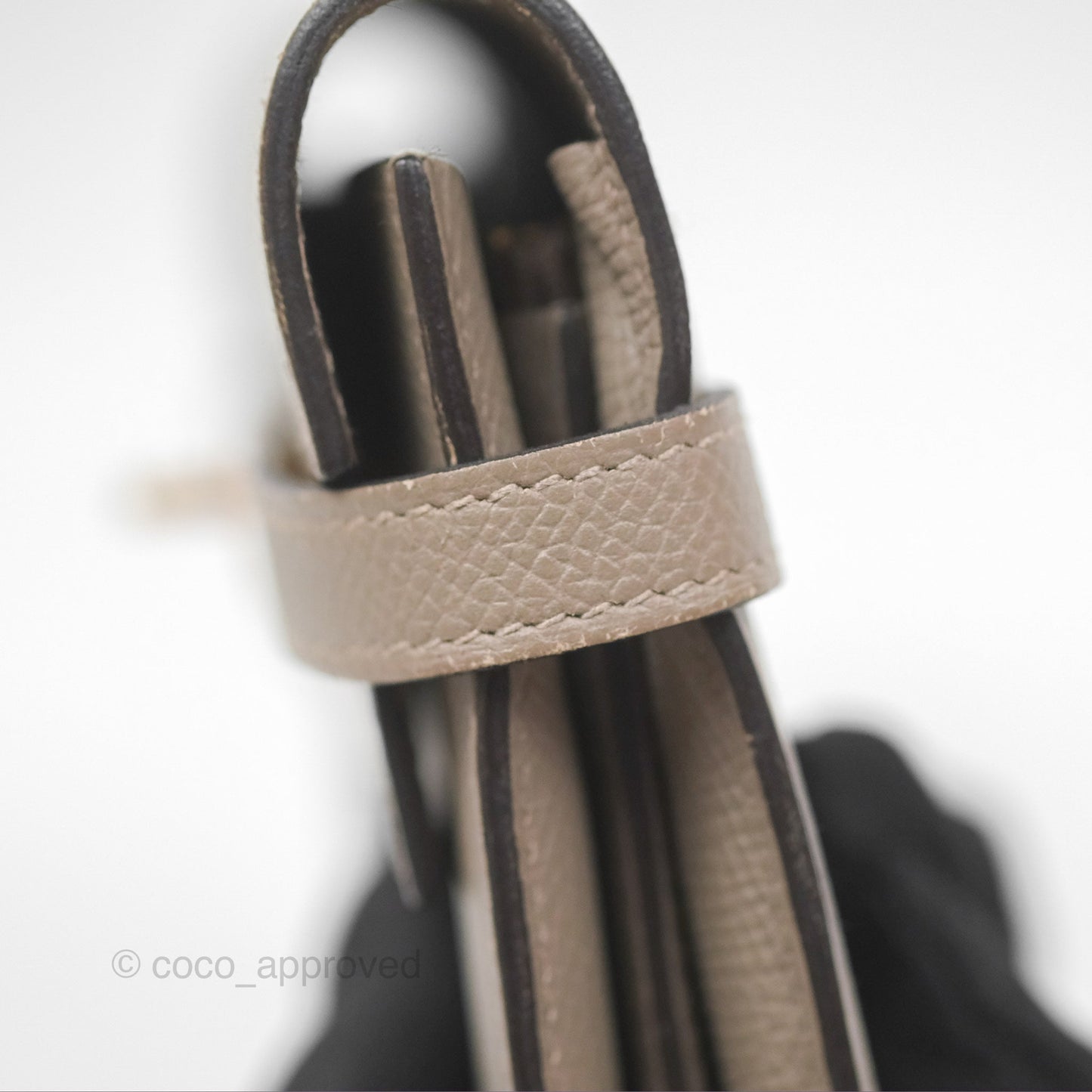 Hermès Kelly Wallet Gris Asphalte M8 Epsom Gold Hardware