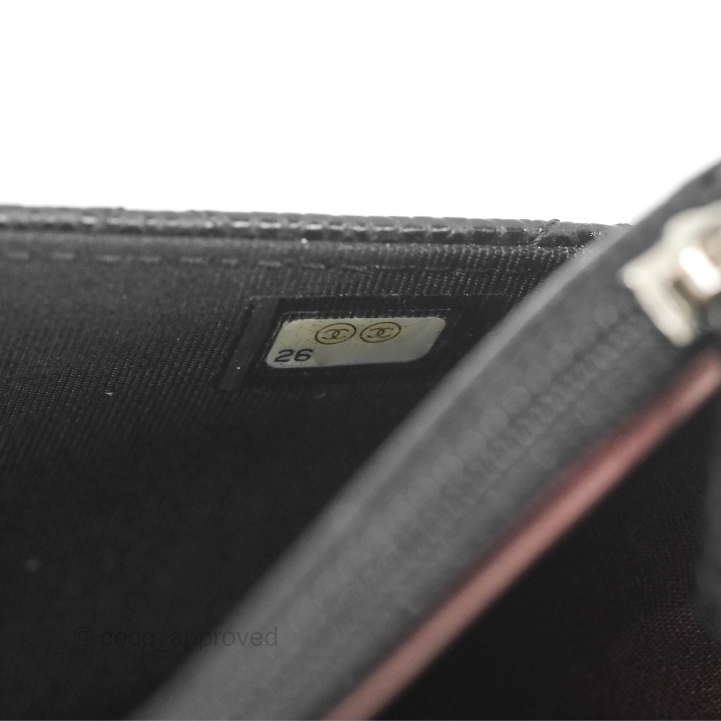 Chanel Quilted Classic Wallet On Chain WOC Black Caviar Silver Hardware