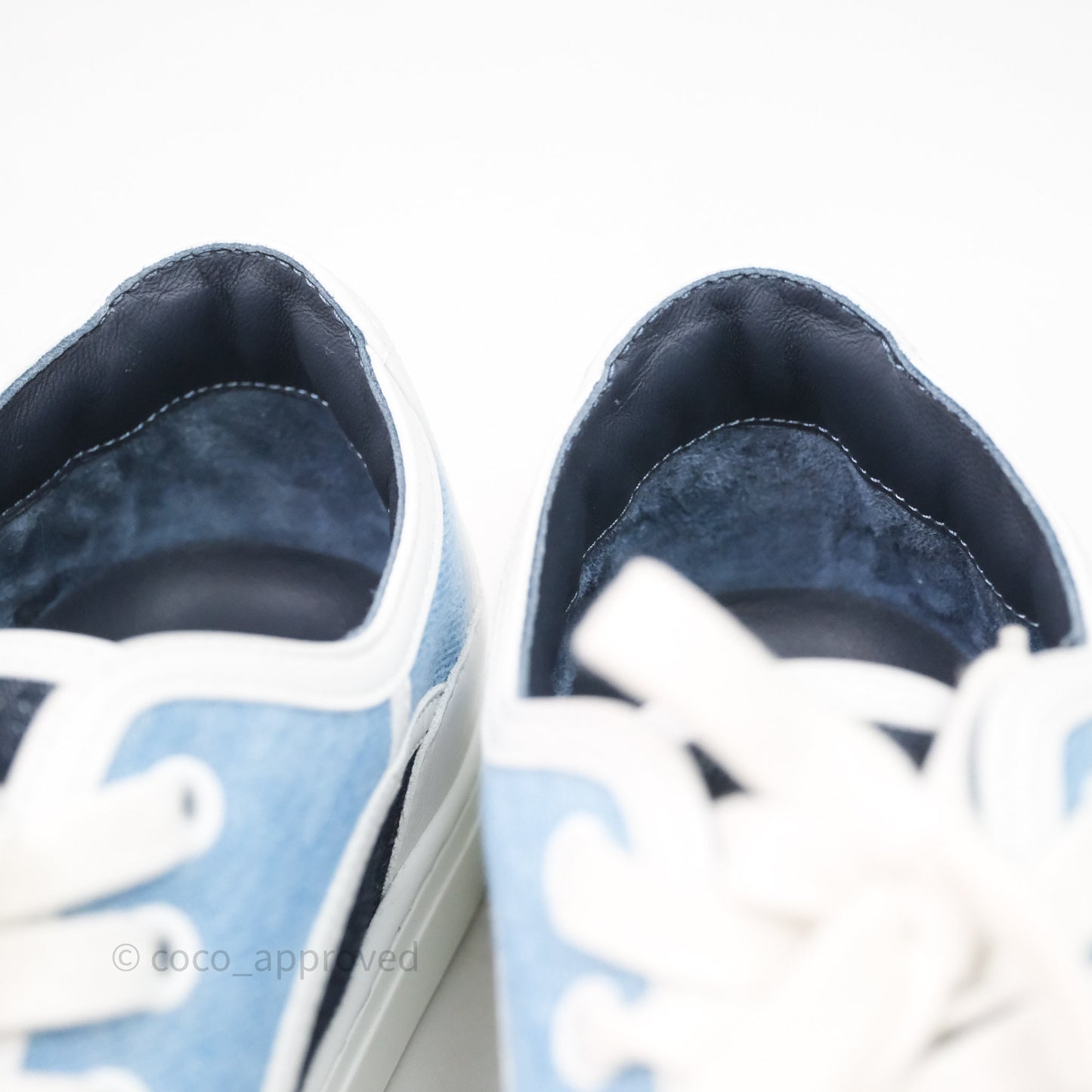 Hermès Denim Sneakers Size 37.5