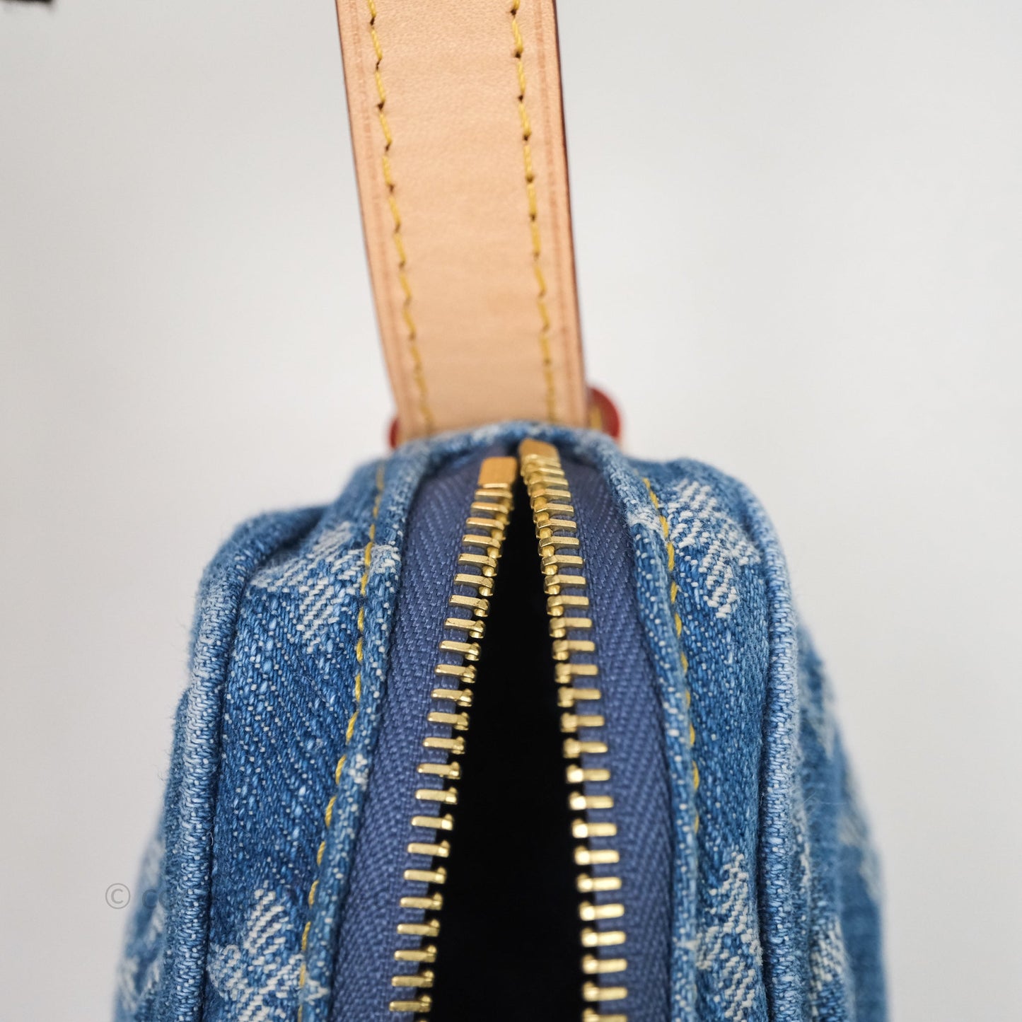 Louis Vuitton Croissant MM Denim Blue Monogram