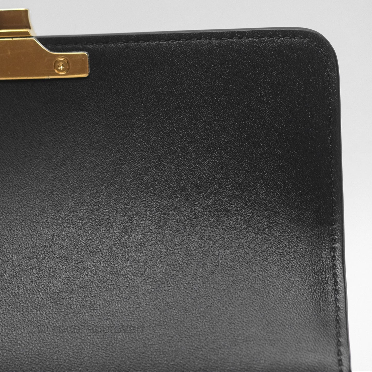 Celine Triomphe Shoulder Bag Black Calfskin