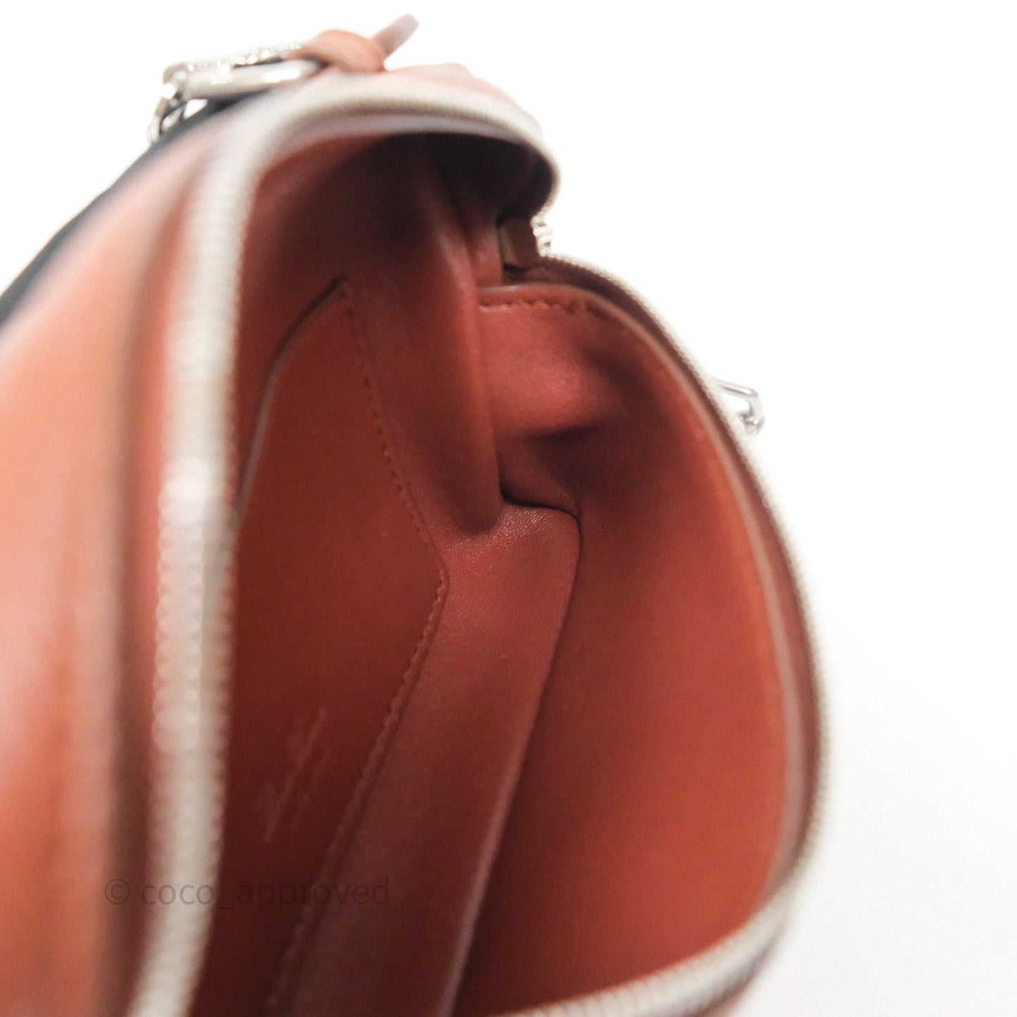 Loro Piana Extra Pocket Mini Pouch Kummel Grained Calfskin