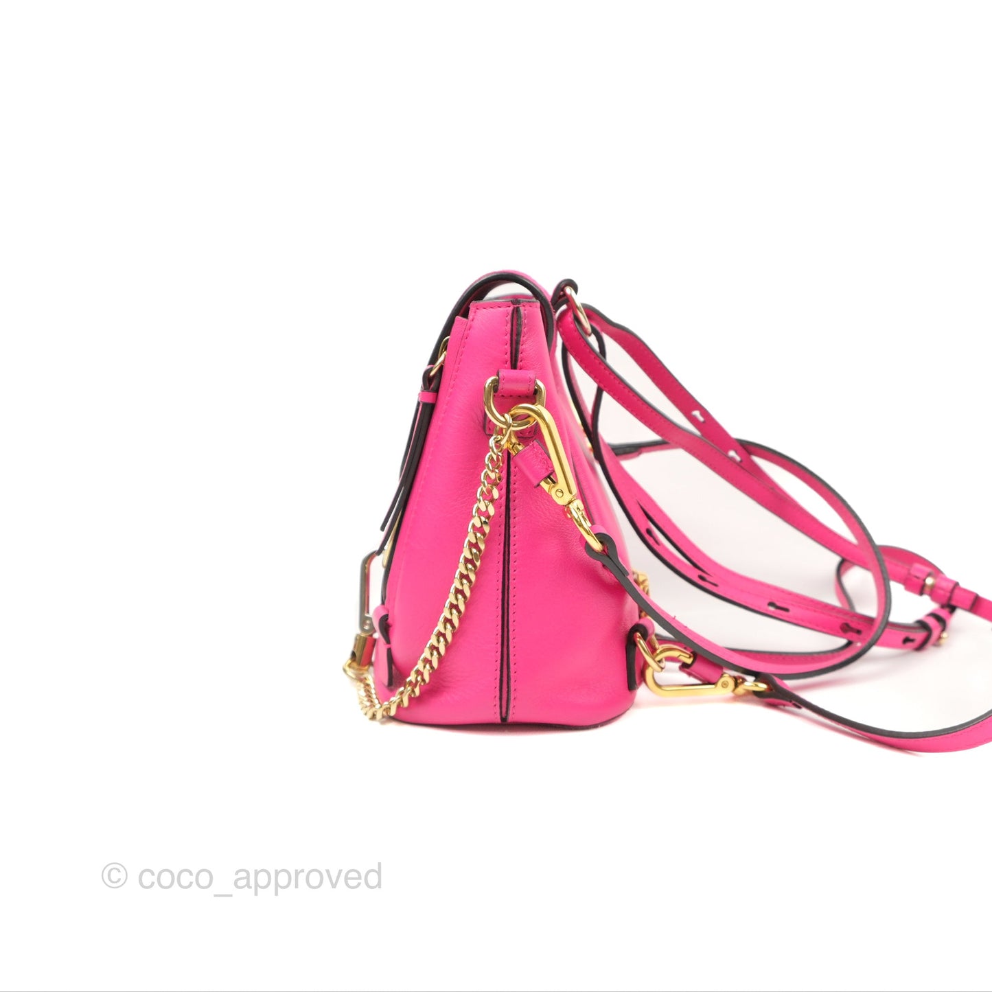 Chloé Mini Faye Backpack Hot Pink