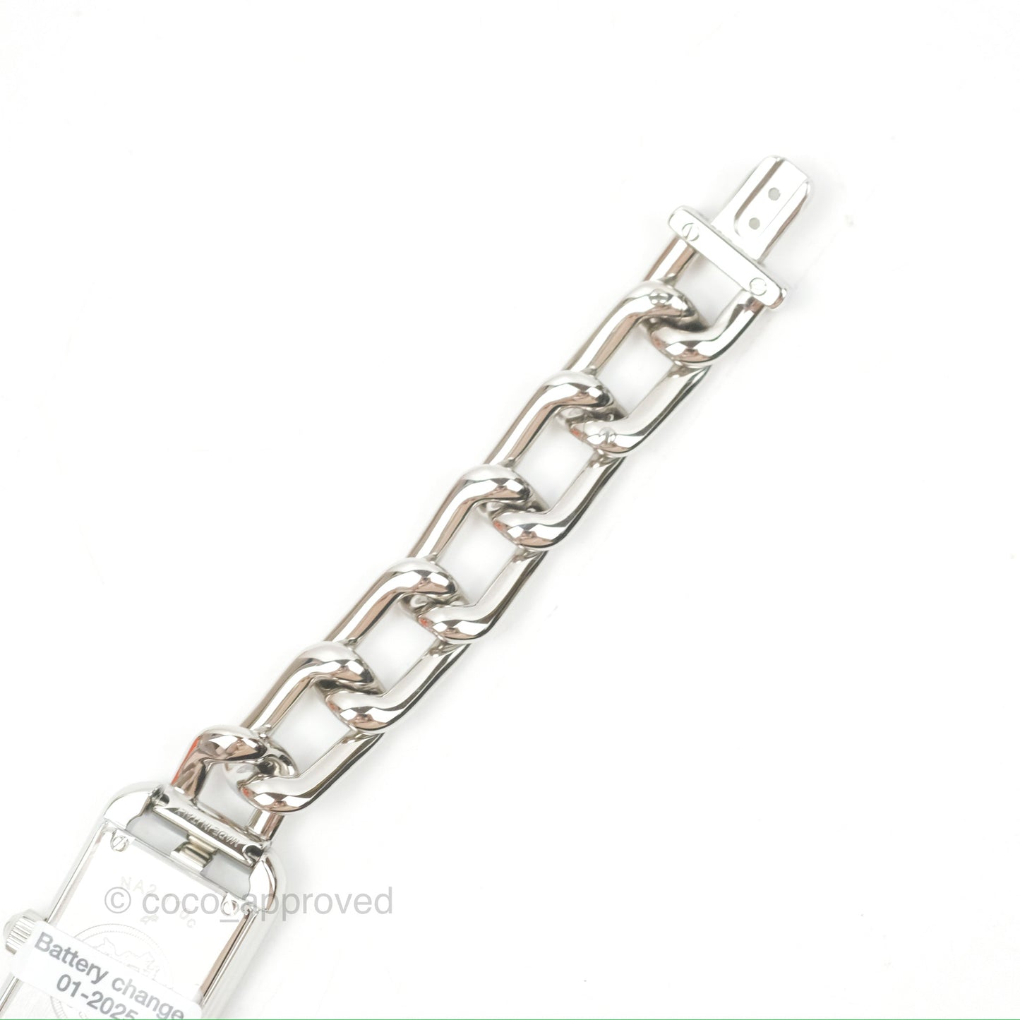 Hermès Nantucket Watch Steel Bracelet Palladium