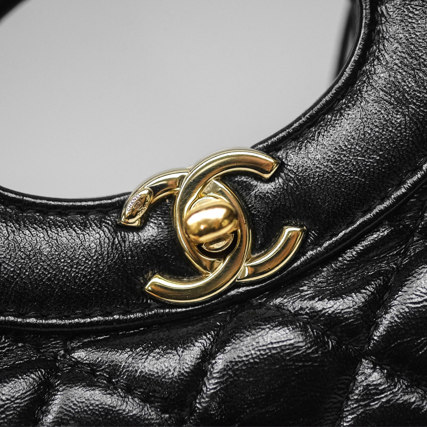 Chanel 31 Mini Black Shiny Lambskin Gold Hardware