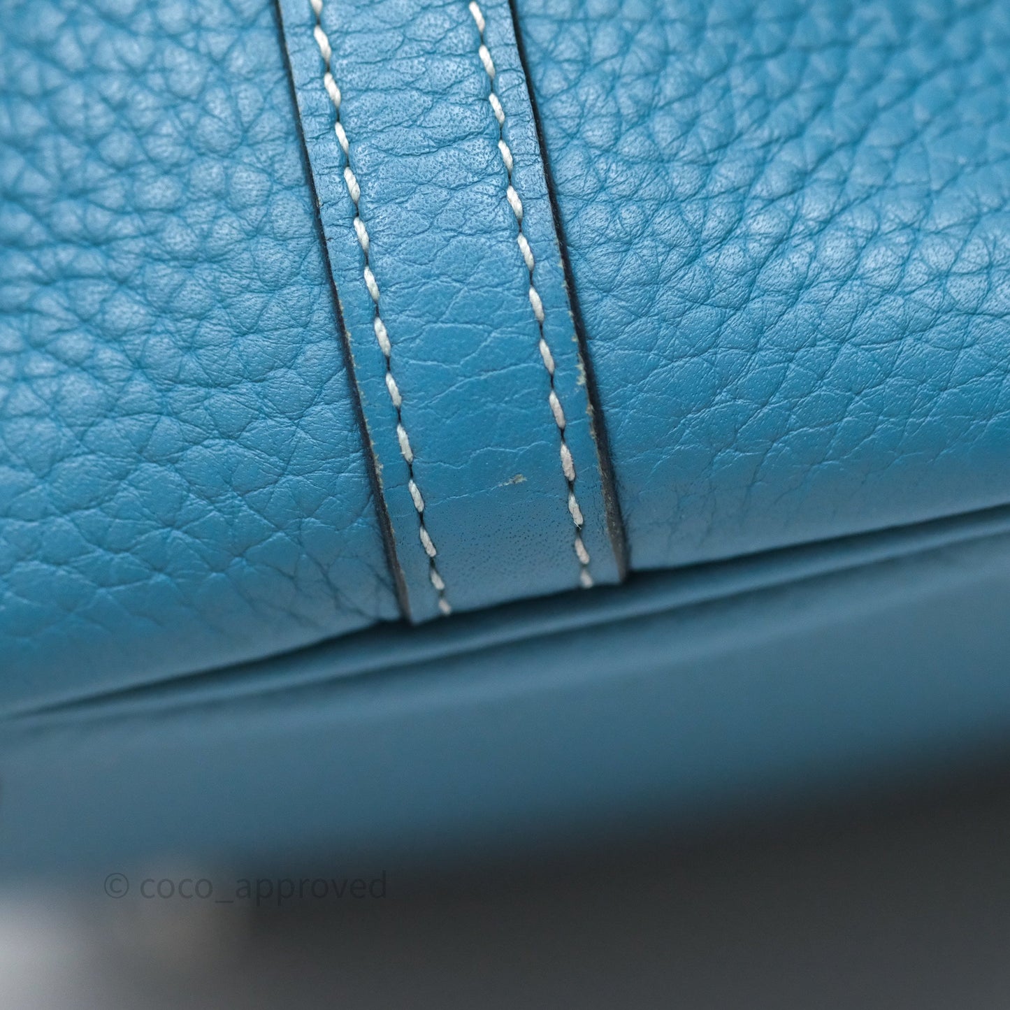 Hermès Picotin 18 Blue Jean 75 Clemence Palladium Hardware