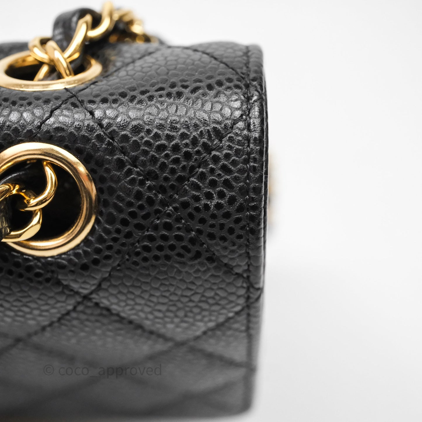 Chanel Classic M/L Medium Flap Quilted Black Caviar Gold Hardware
