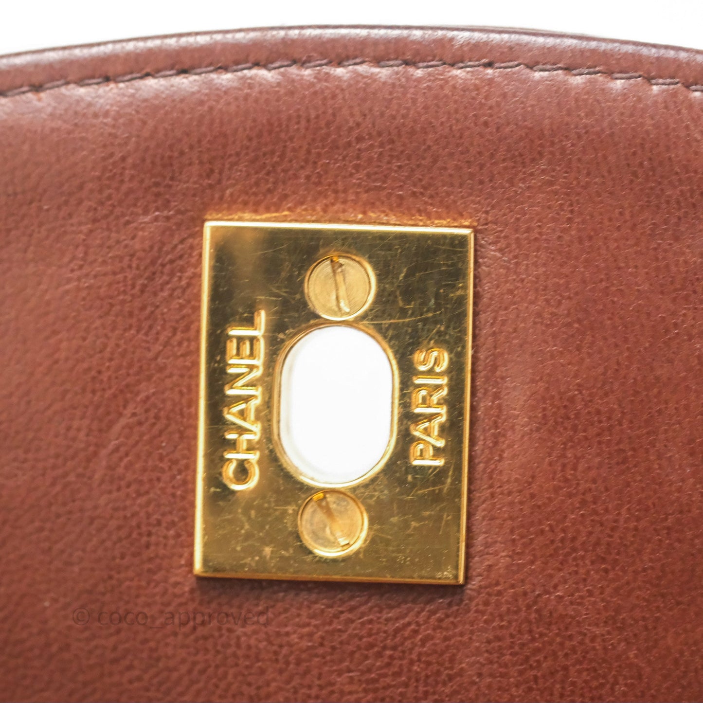 Chanel Vintage CC Duma Backpack Brown Lambskin 24K Gold Hardware