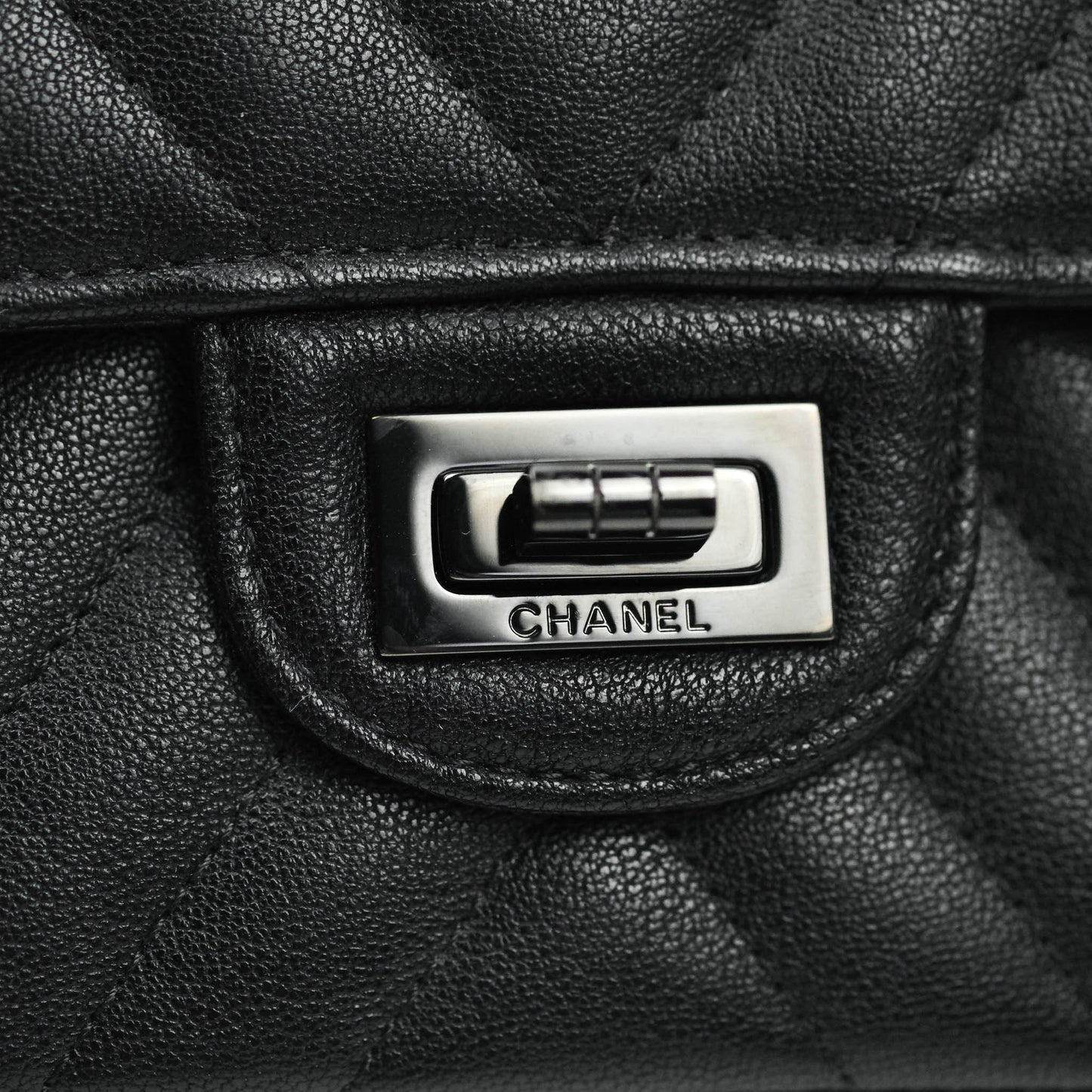 Chanel Reissue Chevron So Black Black Hardware 226