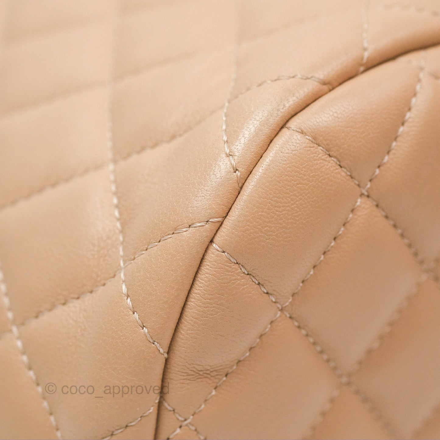 Chanel Quilted Small Urban Spirit Backpack Beige Lambskin Silver Hardware