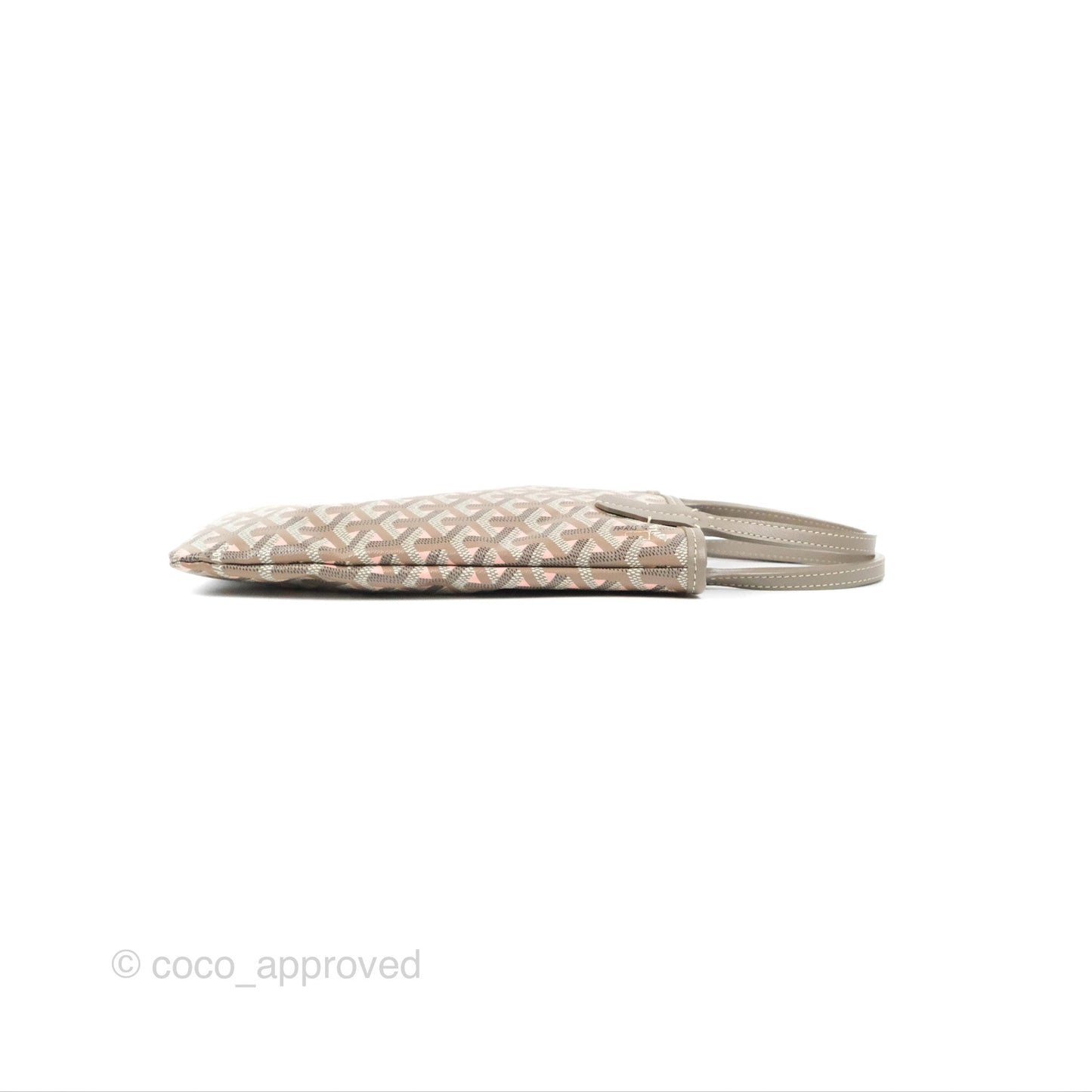 Goyard Poitiers Goyardine Claire-Voie Grege Canvas Rose Poudre