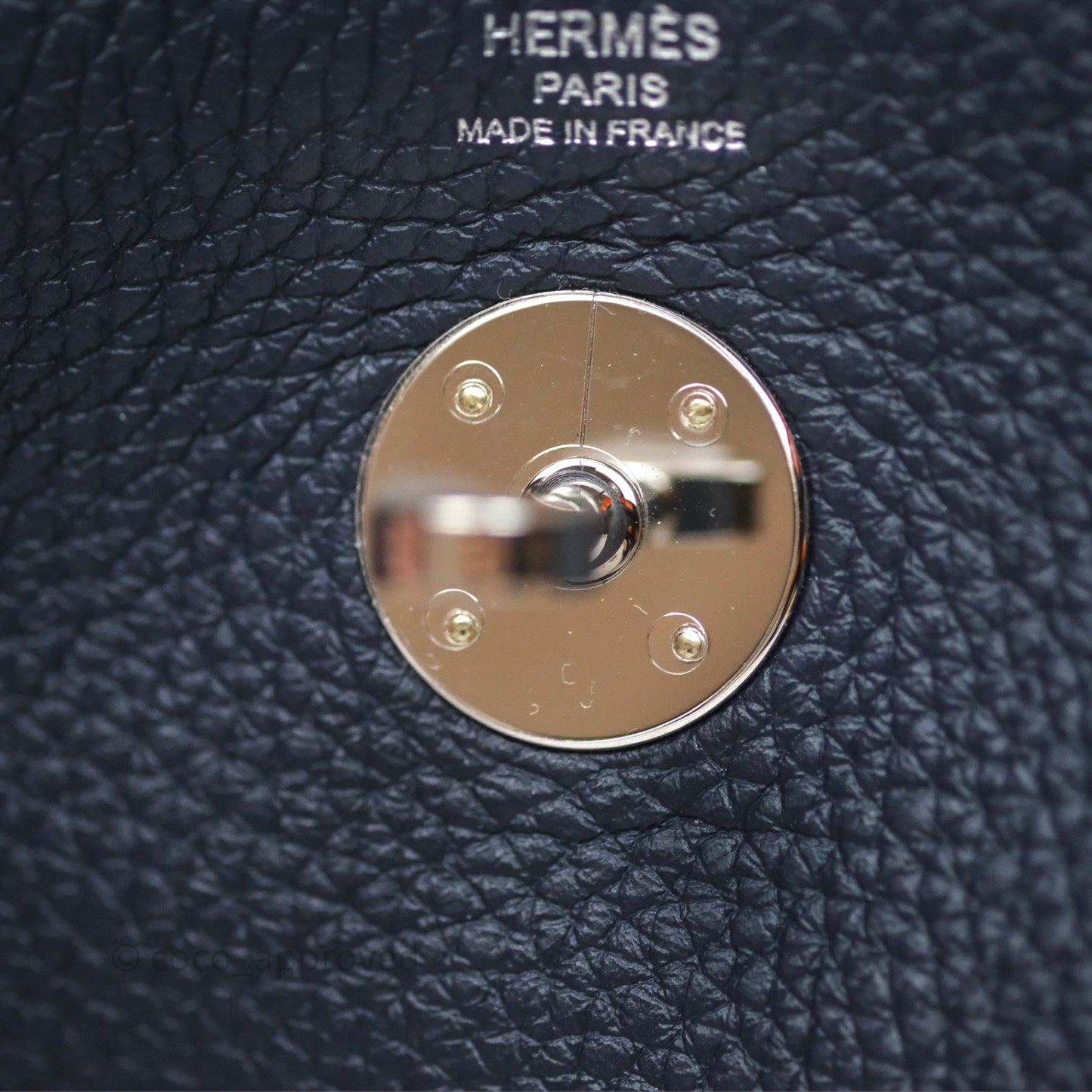 Hermès Lindy 26 Bleu Nuit 2Z Taurillon Clemence Palladium Hardware