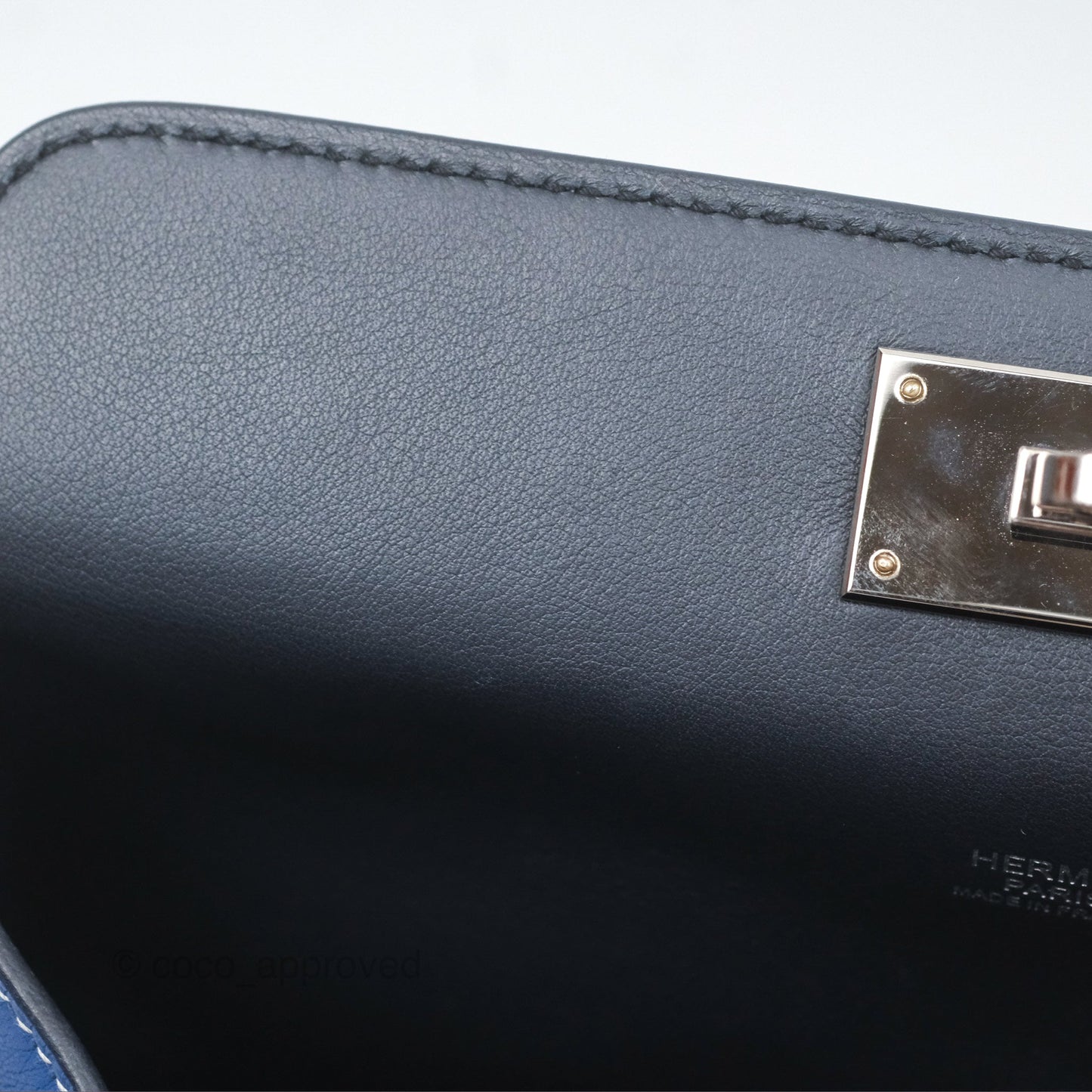 Hermès ToolBox 20 Bleu Agate R2 Swift Palladium Hardware