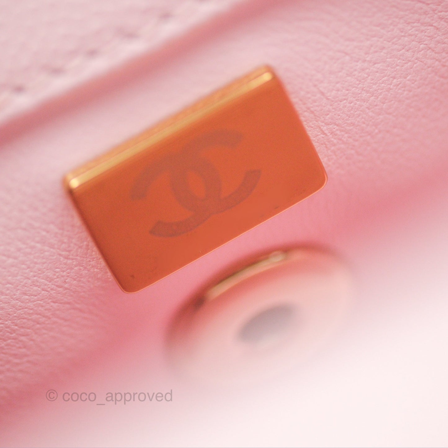 Chanel Small Coco Handle Light Pink Caviar Gold Hardware