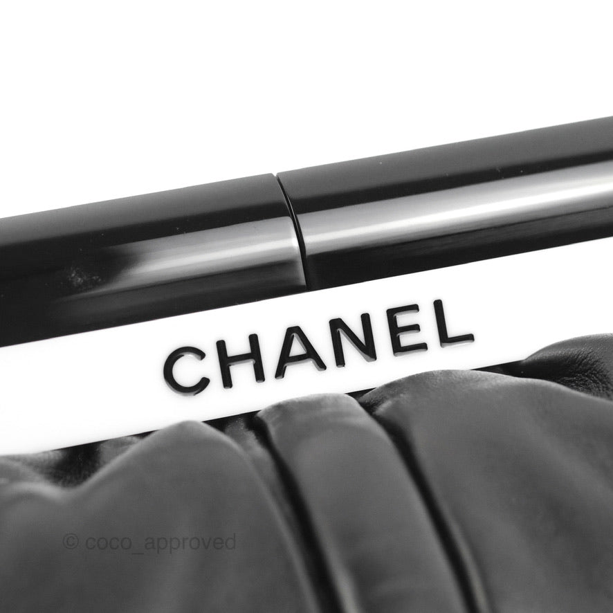 Chanel Puffy Clutch Black