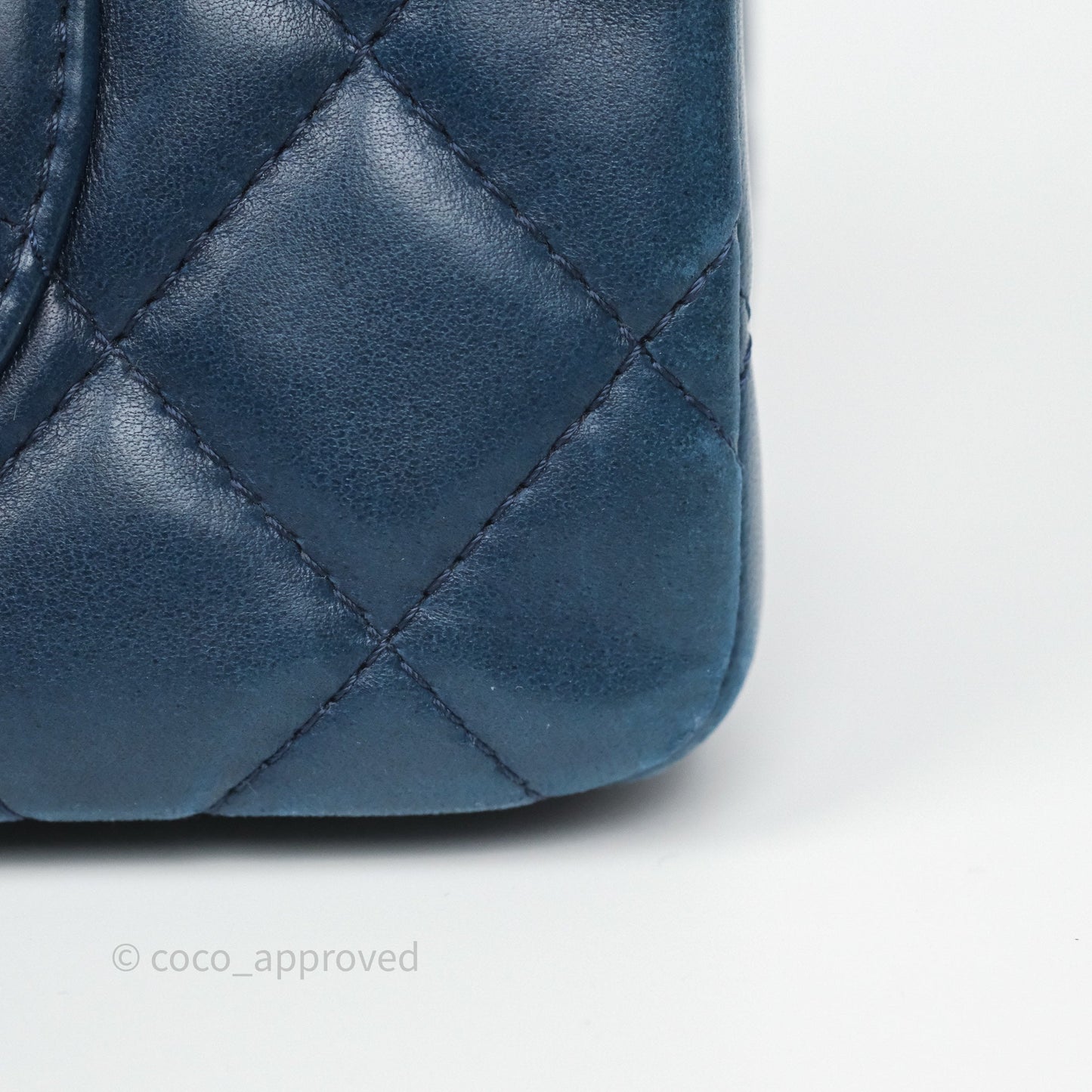 Chanel Reissue 227 Quilted Navy Lambskin Ruthenium Hardware