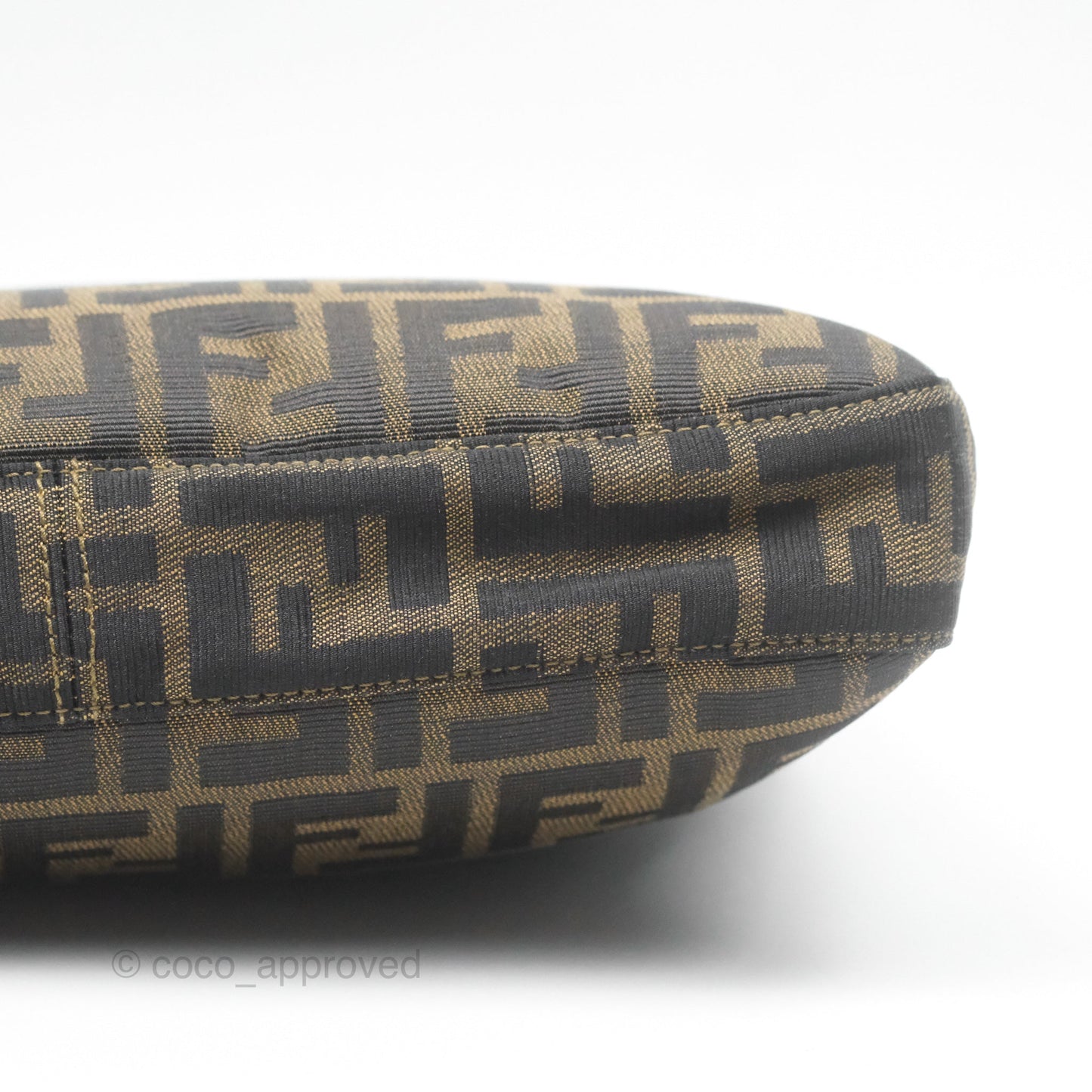 Fendi Vintage Zucca Hobo Shoulder Bag Brown