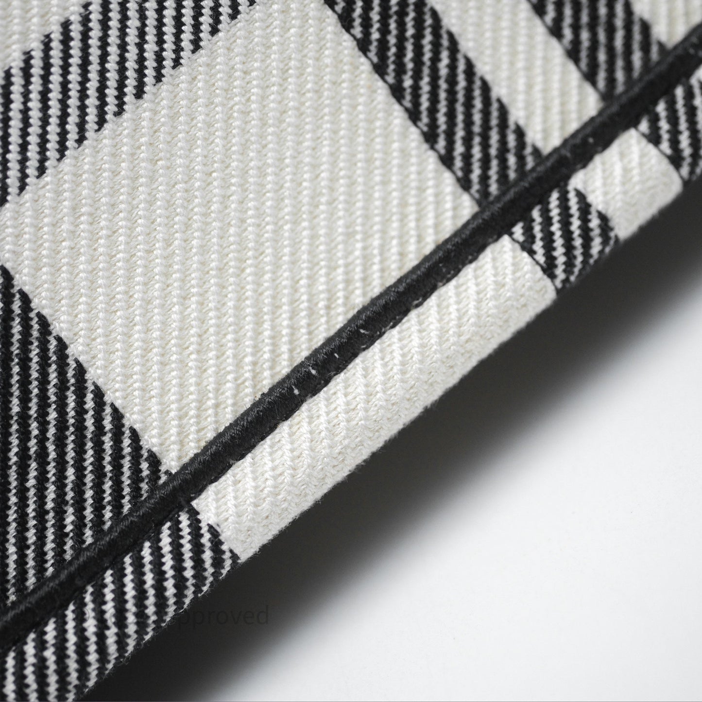 Christian Dior Large Check'n'Dior Book Tote Black/ White Canvas