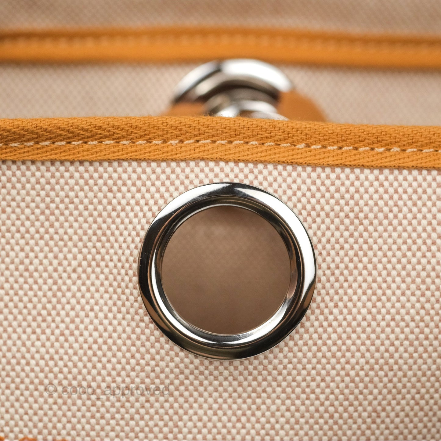 Hermès Herbag Zip 31 Bride De Gala Sable/ Ecru-Beige/ Nat sable Canvas Palladium Hardware