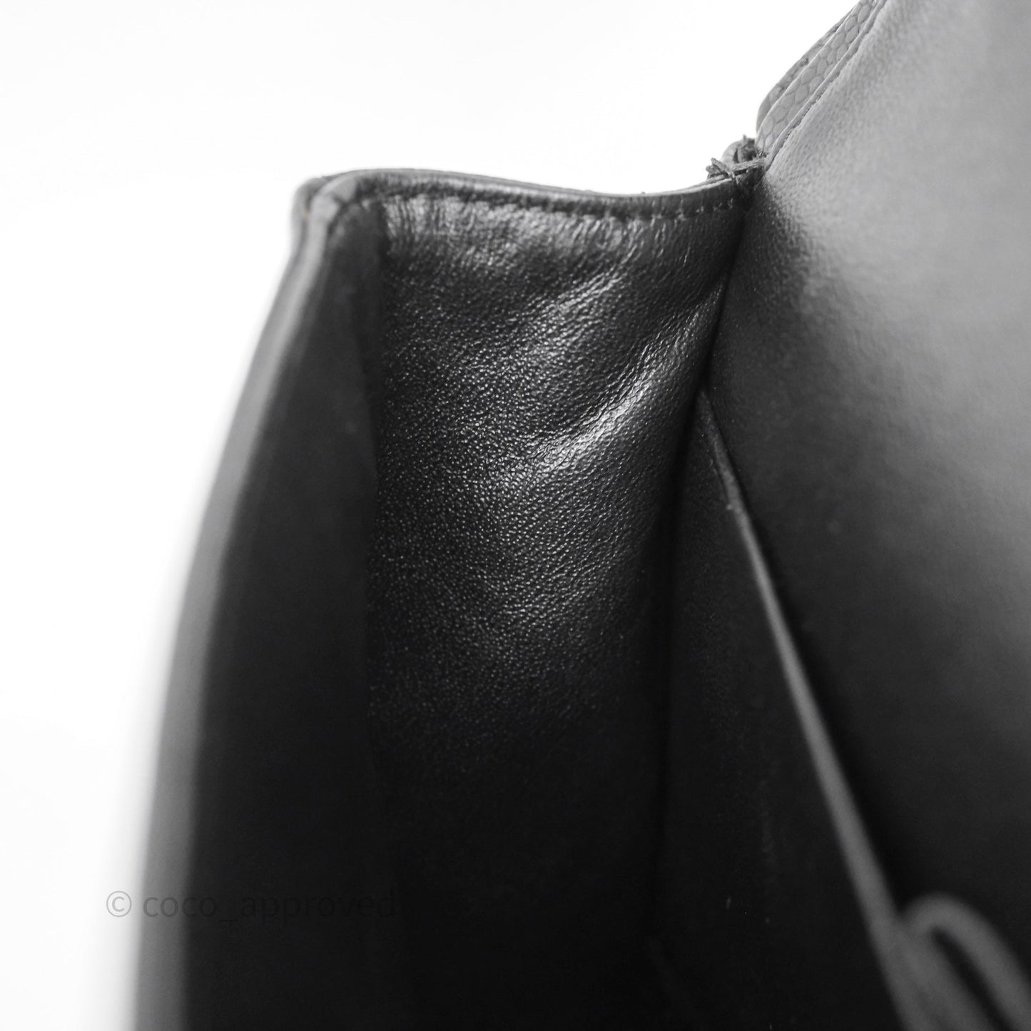 Chanel Classic Medium Flap Quilted Black Caviar Gold Hardware