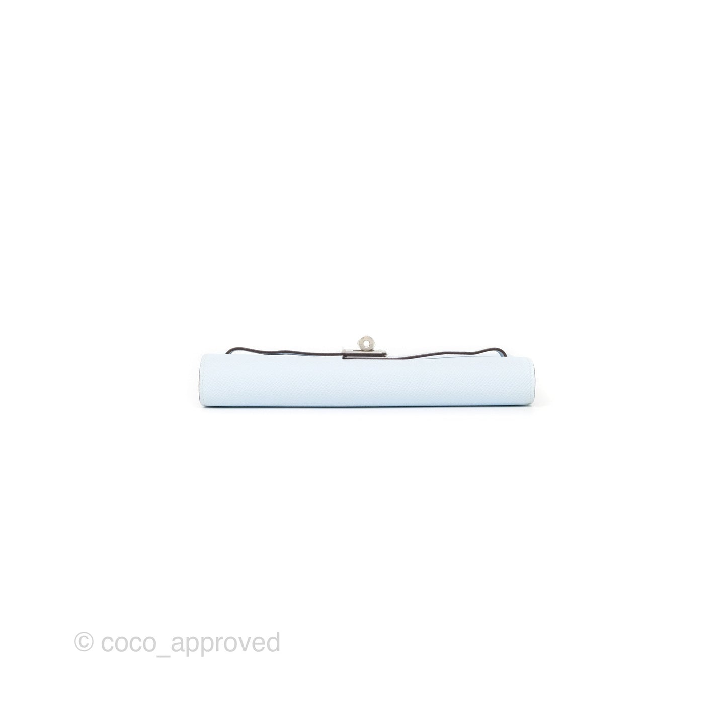 Hermès Kelly To Go Wallet Bleu Brume T0 Epsom Palladium Hardware