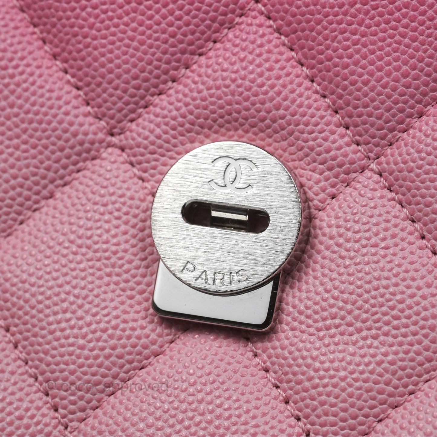 Chanel Mini Flap Bag Pink Ombre Caviar Pink Lacquered Metal Hardware 24C