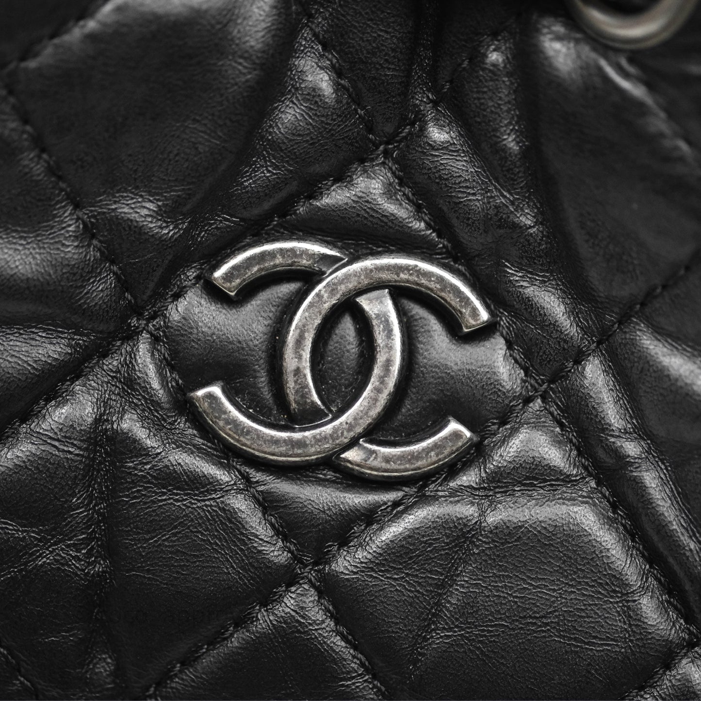 Chanel Small Gabrielle Backpack Black Aged Calfskin