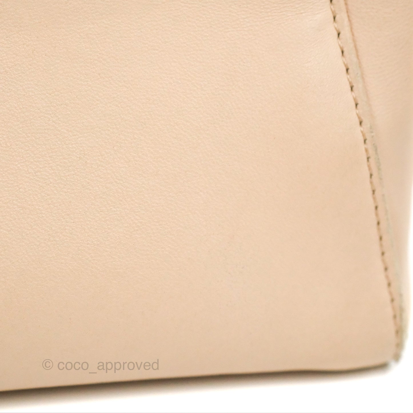 Fendi Mini Peekaboo Bag Poudre Lambskin Gold Hardware