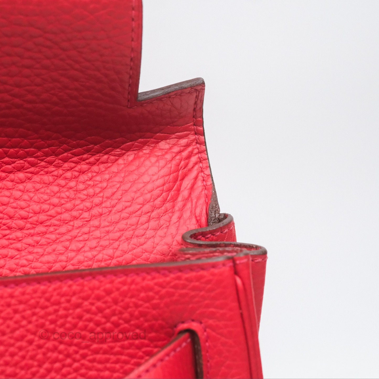 Hermès Kelly 28 Retourne Rouge Tomate S5 Clemence Gold Hardware