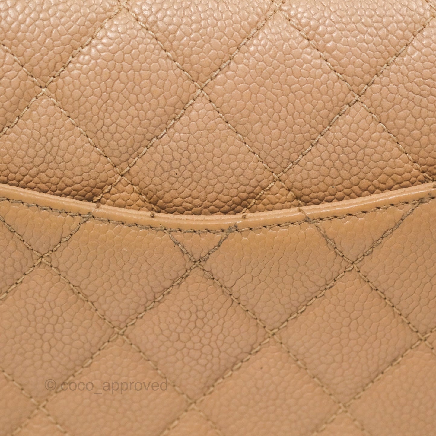 Chanel Small CC Filigree Flap Quilted Beige Black Caviar