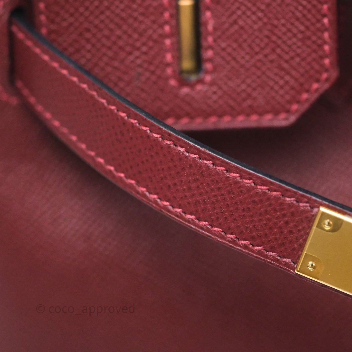 Hermès Birkin 30 Retourne Rouge H 55 Epsom Gold Hardware