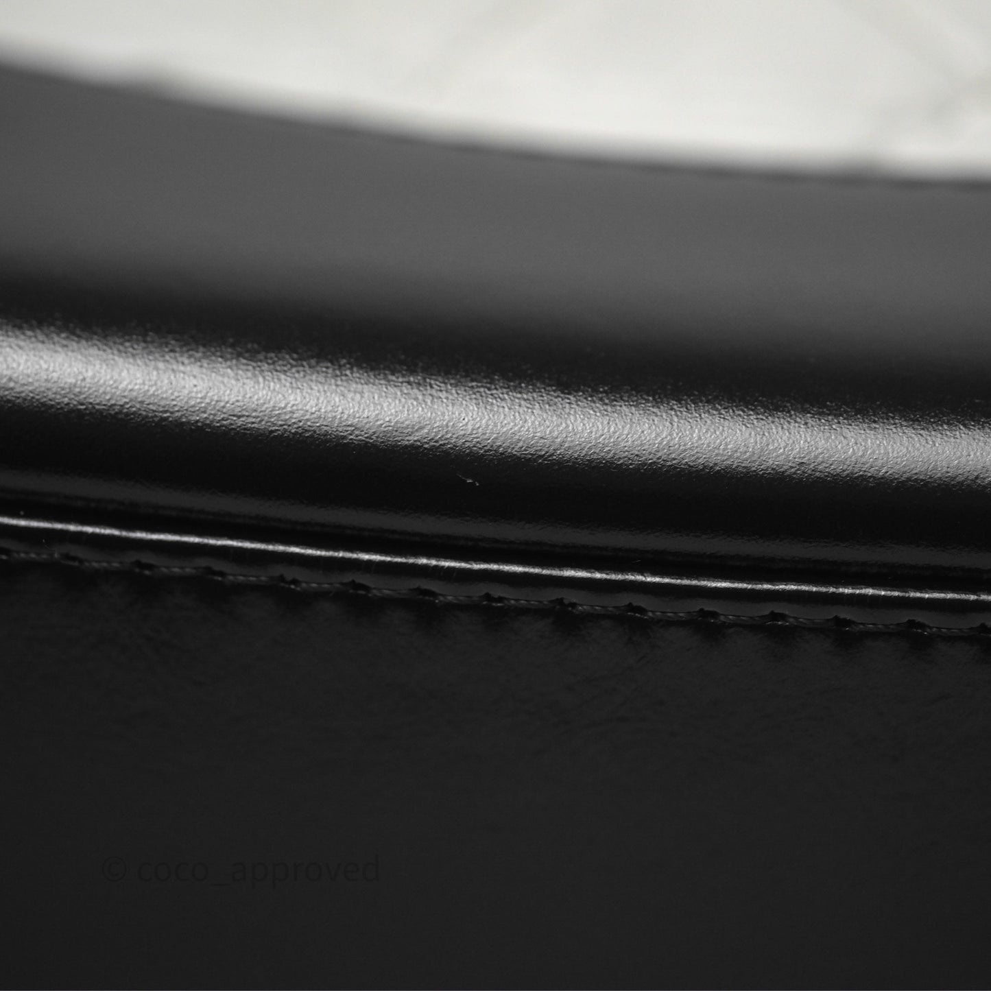 Chanel Small Gabrielle Backpack White Black Aged Calfskin