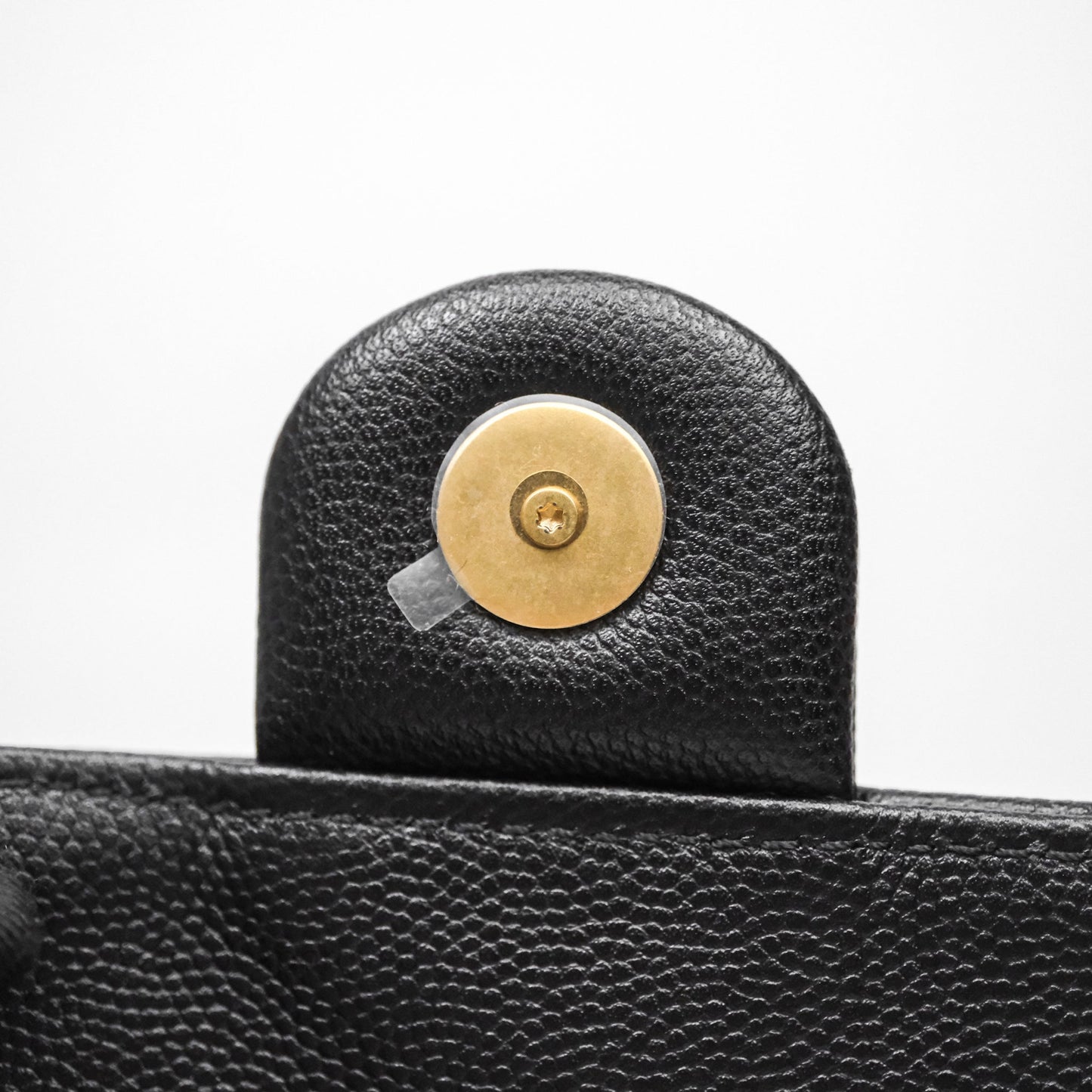 Chanel 25 Small Bag Black Caviar Aged Gold Hardware