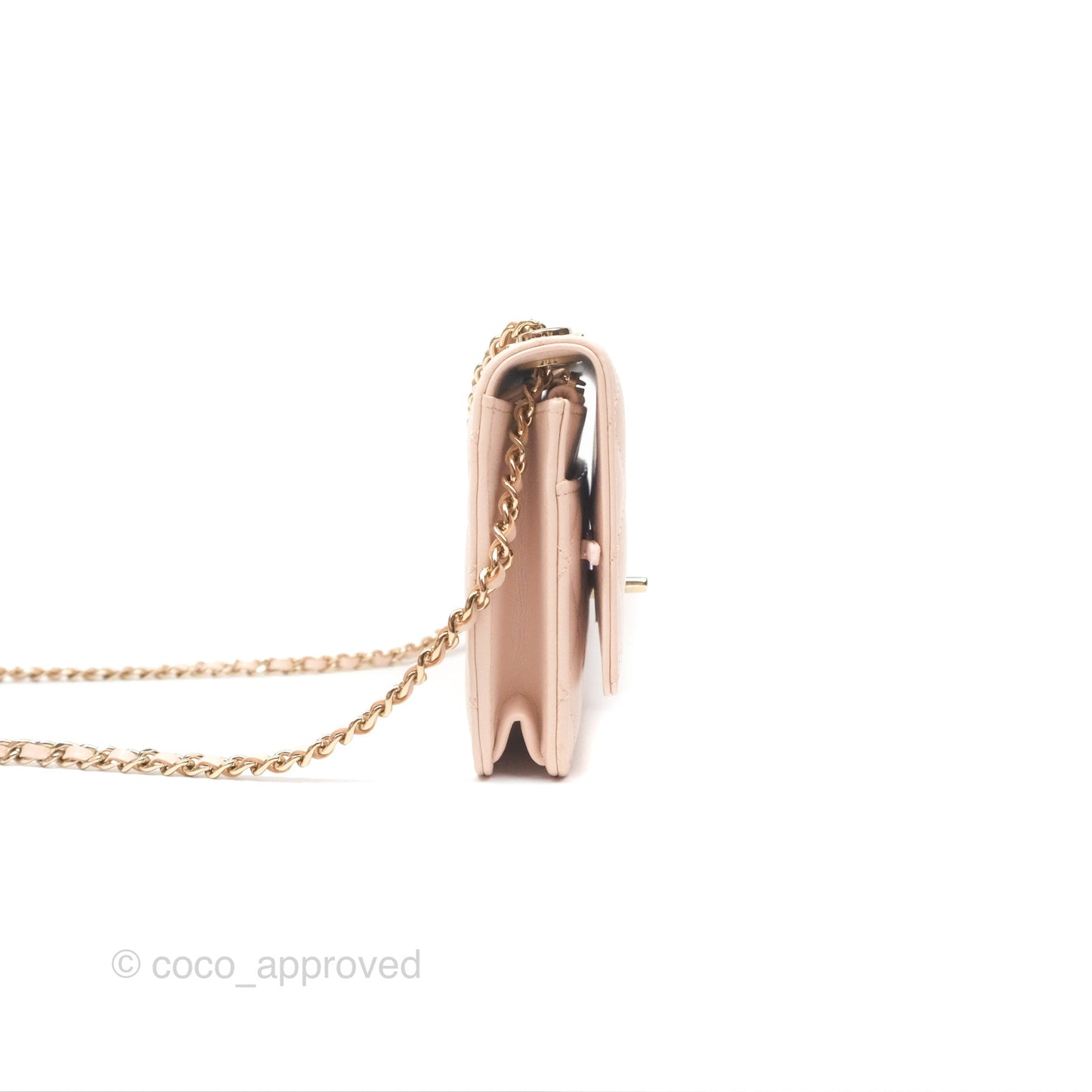 Chanel Trendy CC WOC Quilted Light Pink Lambskin Gold Hardware