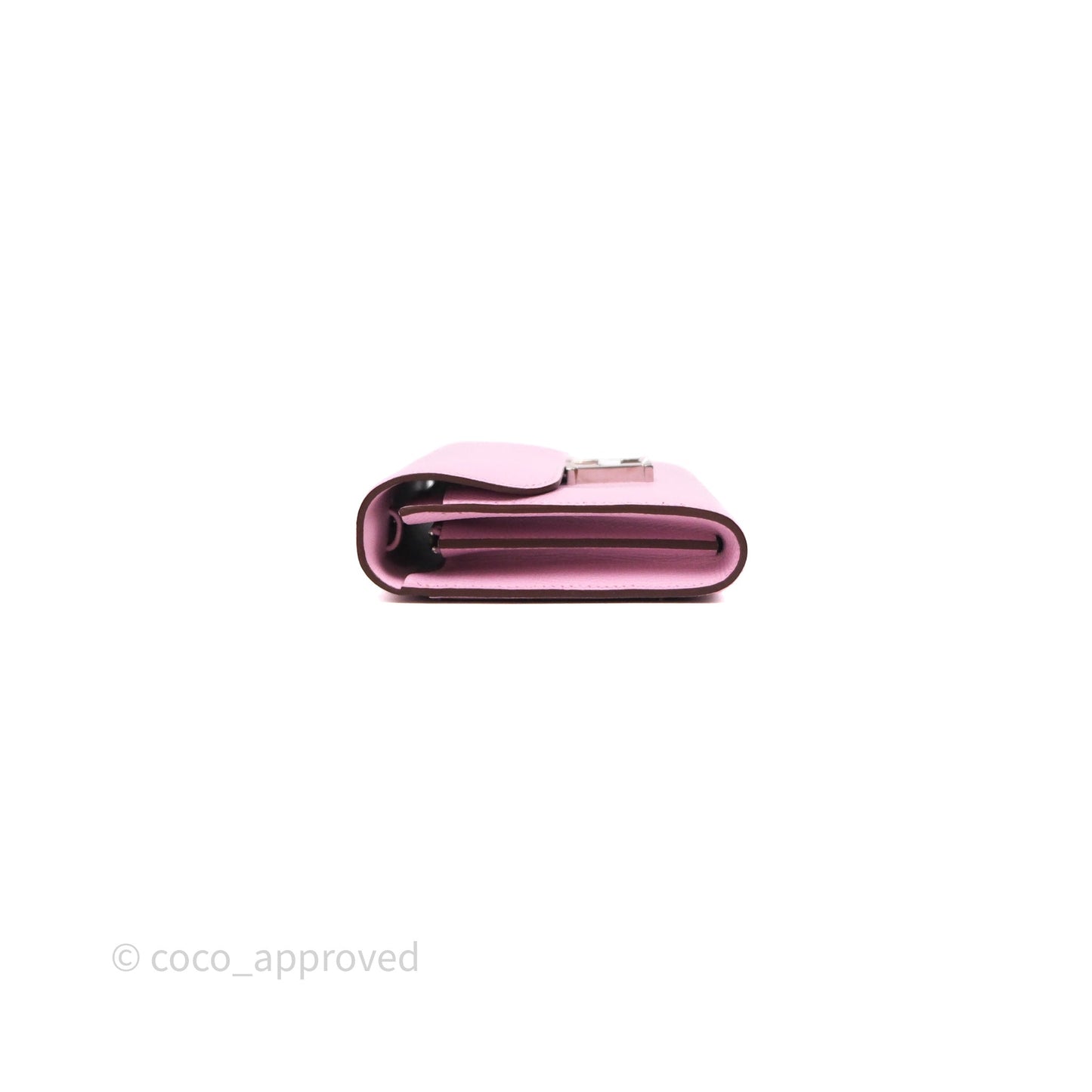 Hermès Constance To Go Wallet Mauve Sylvestre X9 Epsom Palladium hardware