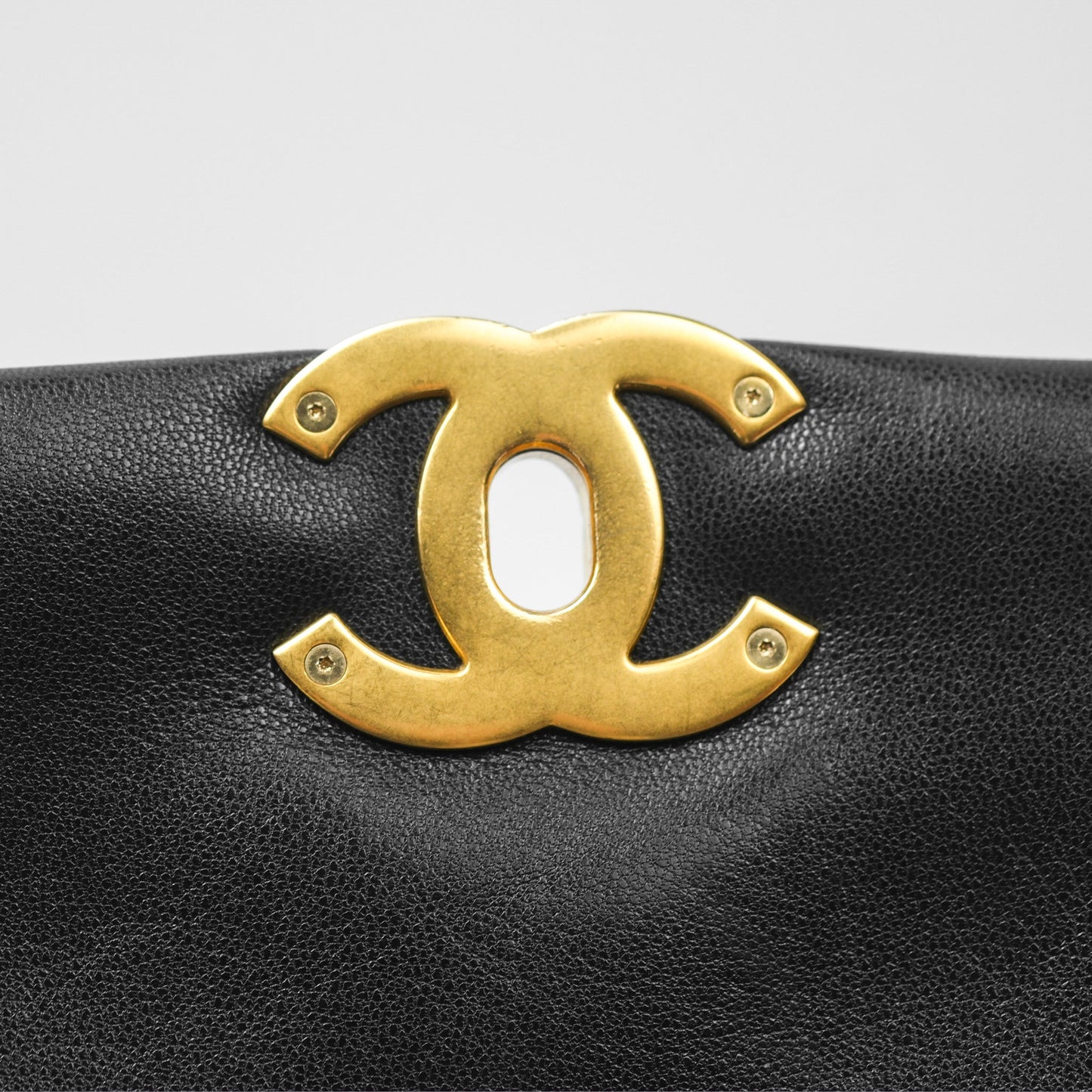 Chanel 19 Small Black Goatskin Mixed Hardware
