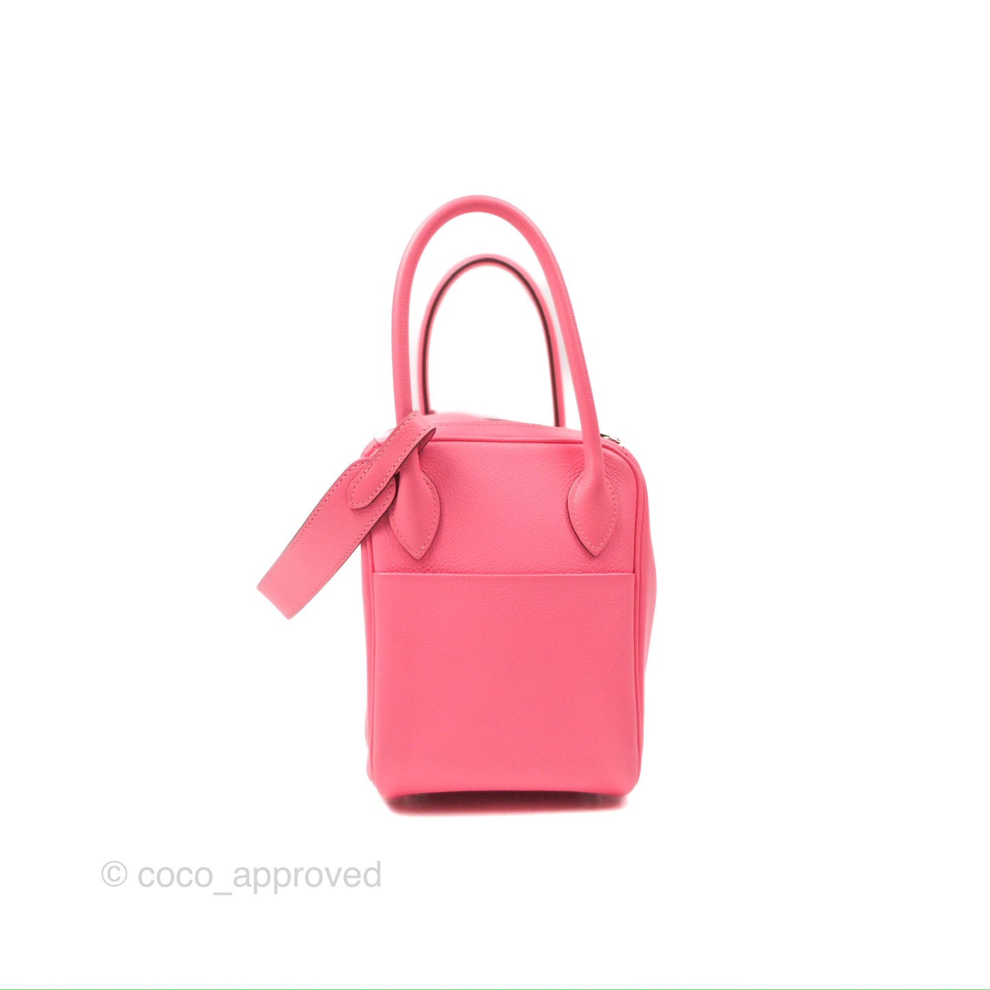 Hermès Lindy 26 Rose Azalee Evercolor Palladium Hardware