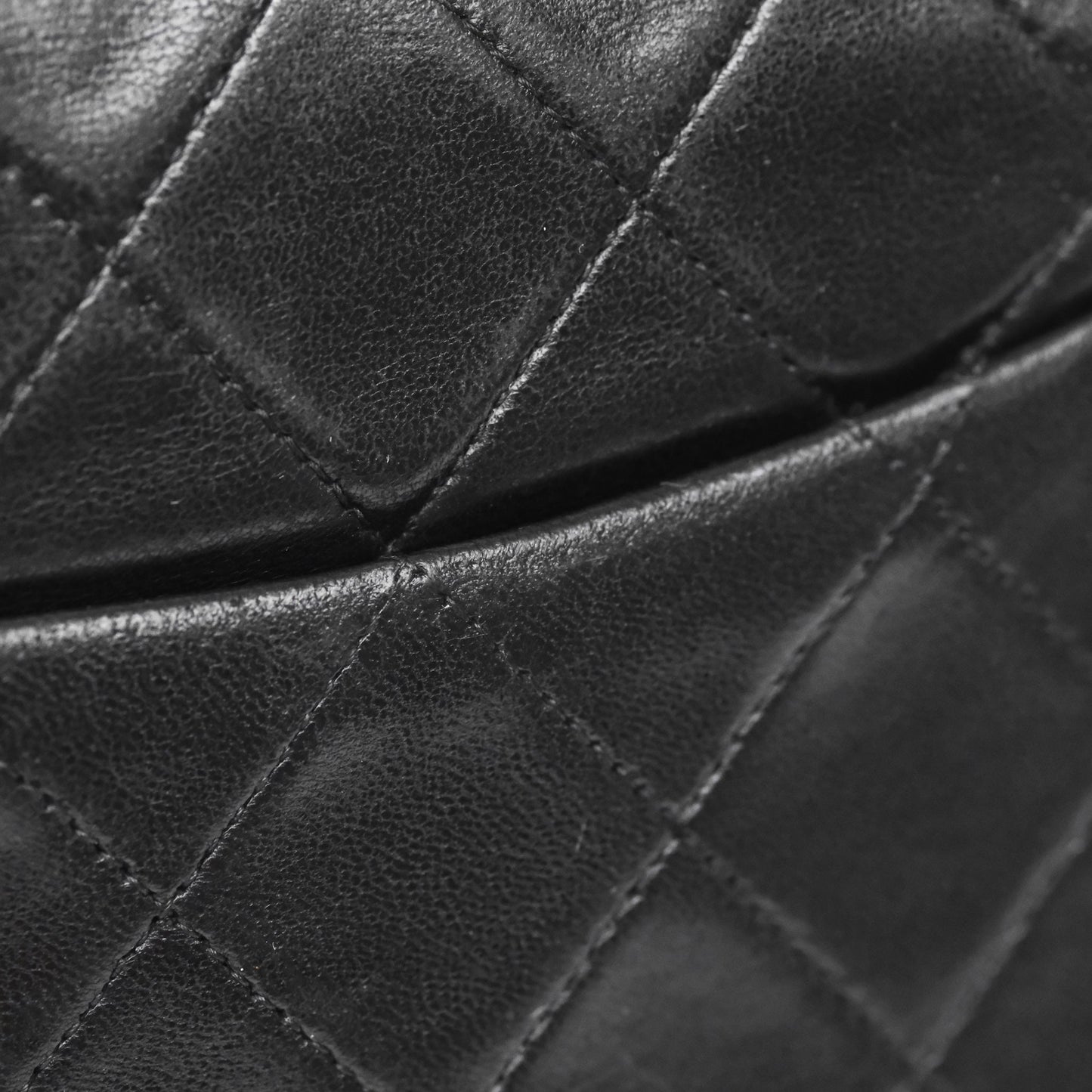 Chanel Vintage Mini Square Black Lambskin 24K Gold Hardware