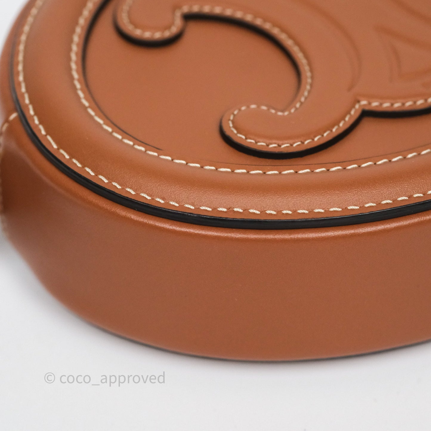 Celine Mini Oval Bag Cuir Triomphe Tan Calfskin