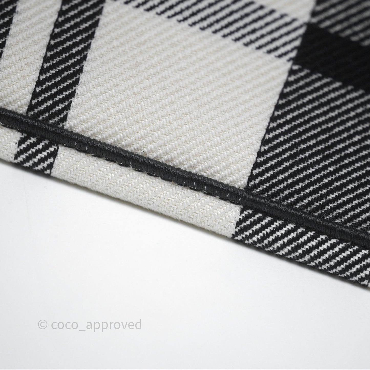 Christian Dior Large Check'n'Dior Book Tote Black/ White Canvas