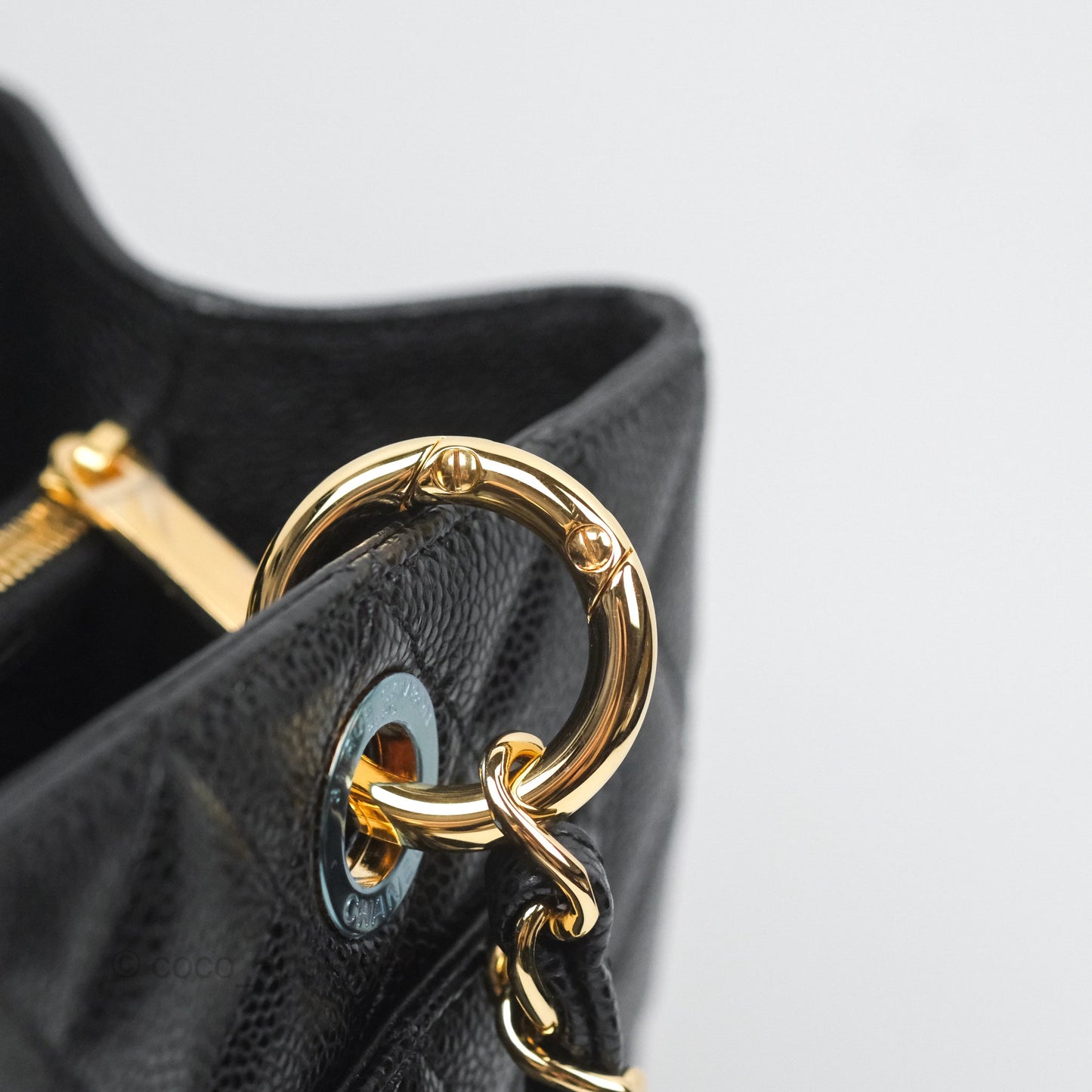 Chanel GST Black Caviar Gold Hardware