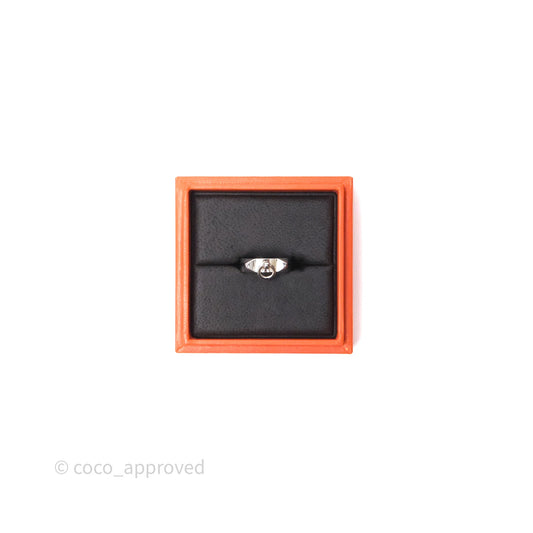 Hermes Collier de Chien Ring PM Sterling Silver Size 53