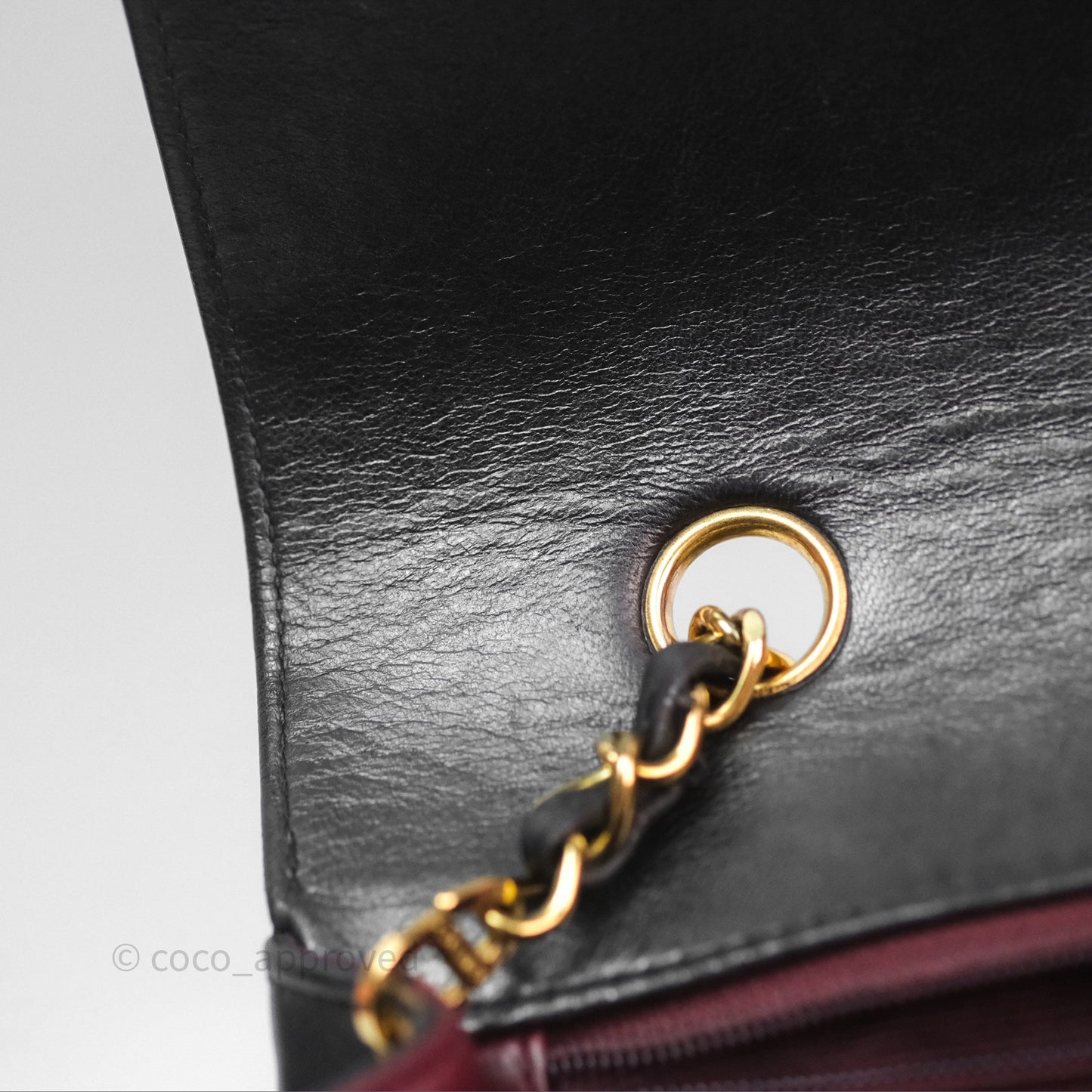 Chanel Vintage Quilted Small Classic Diana Flap Bag Black Lambskin 24K Gold Hardware
