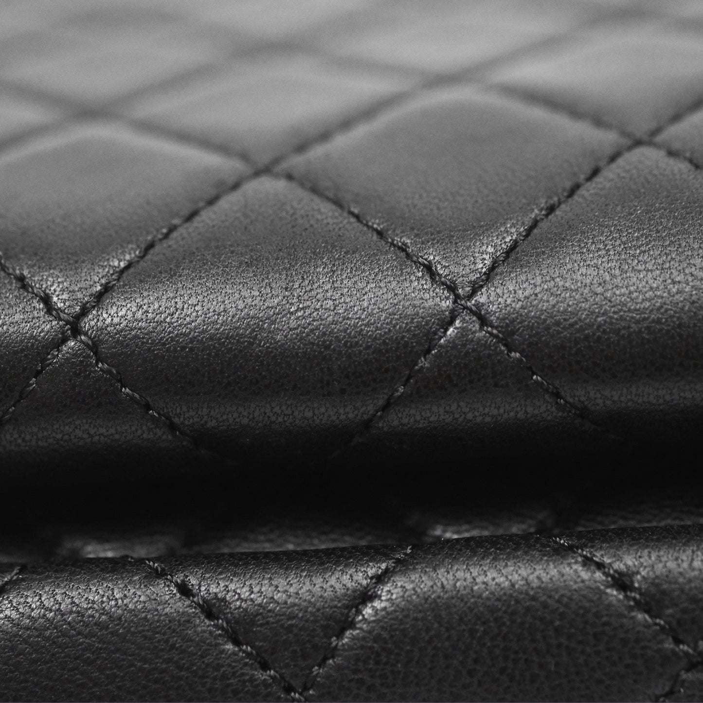 Chanel Mini Quilted Double Pouch Bag Lambskin Sliver Hardware