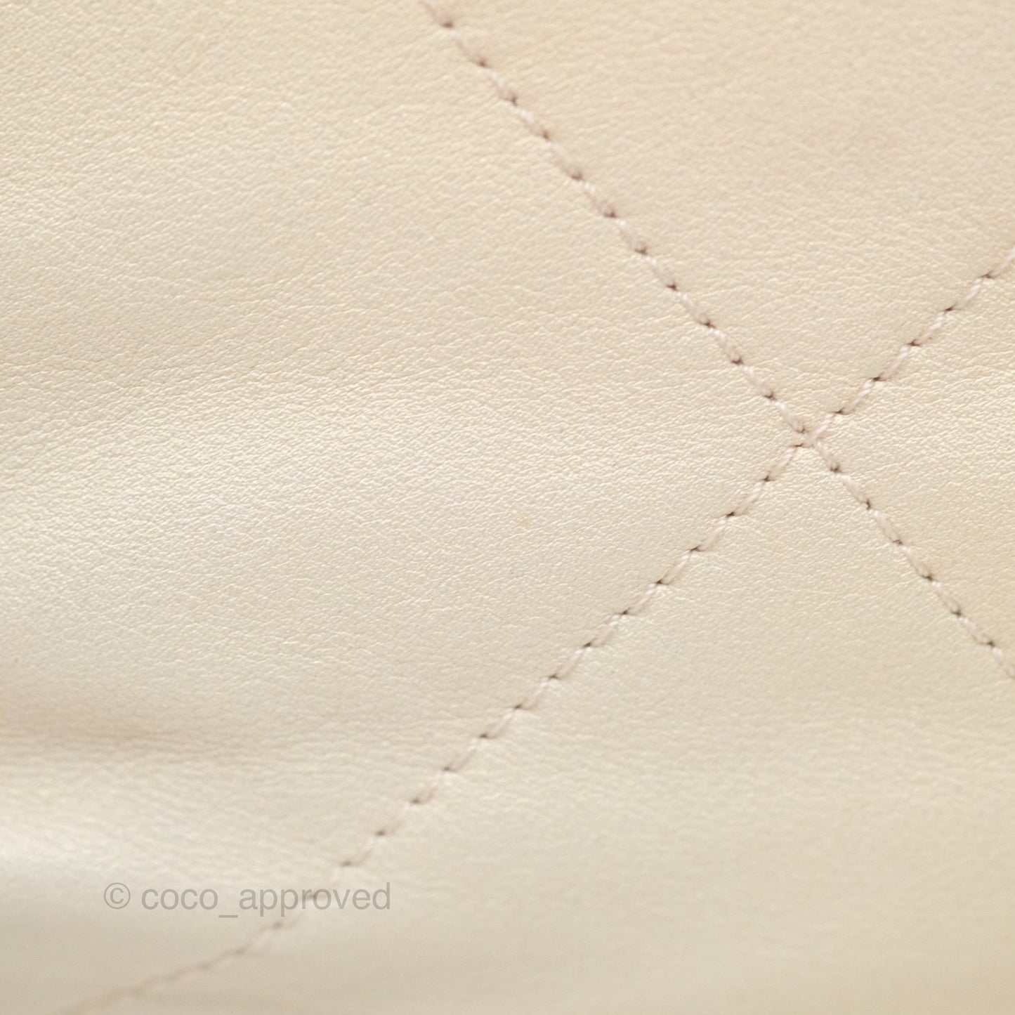 Chanel 22 Mini Bag Iridescent Light Pearly Calfskin Aged Gold Hardware