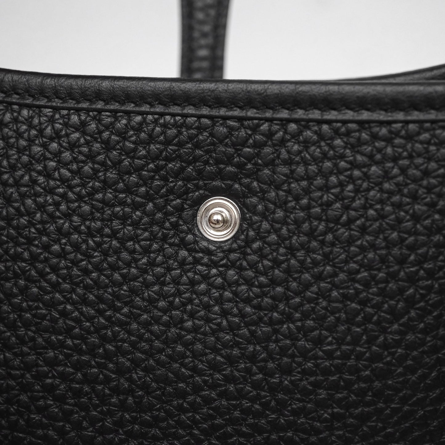 Hermès Mini Evelyne 16 Black Noir 89 Clemence Palladium Hardware