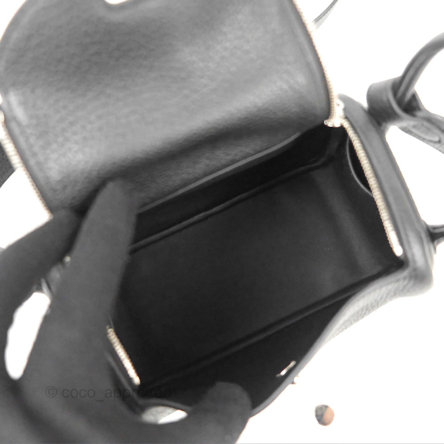 Hermès Mini Lindy 20 Black Noir Clemence Palladium Hardware